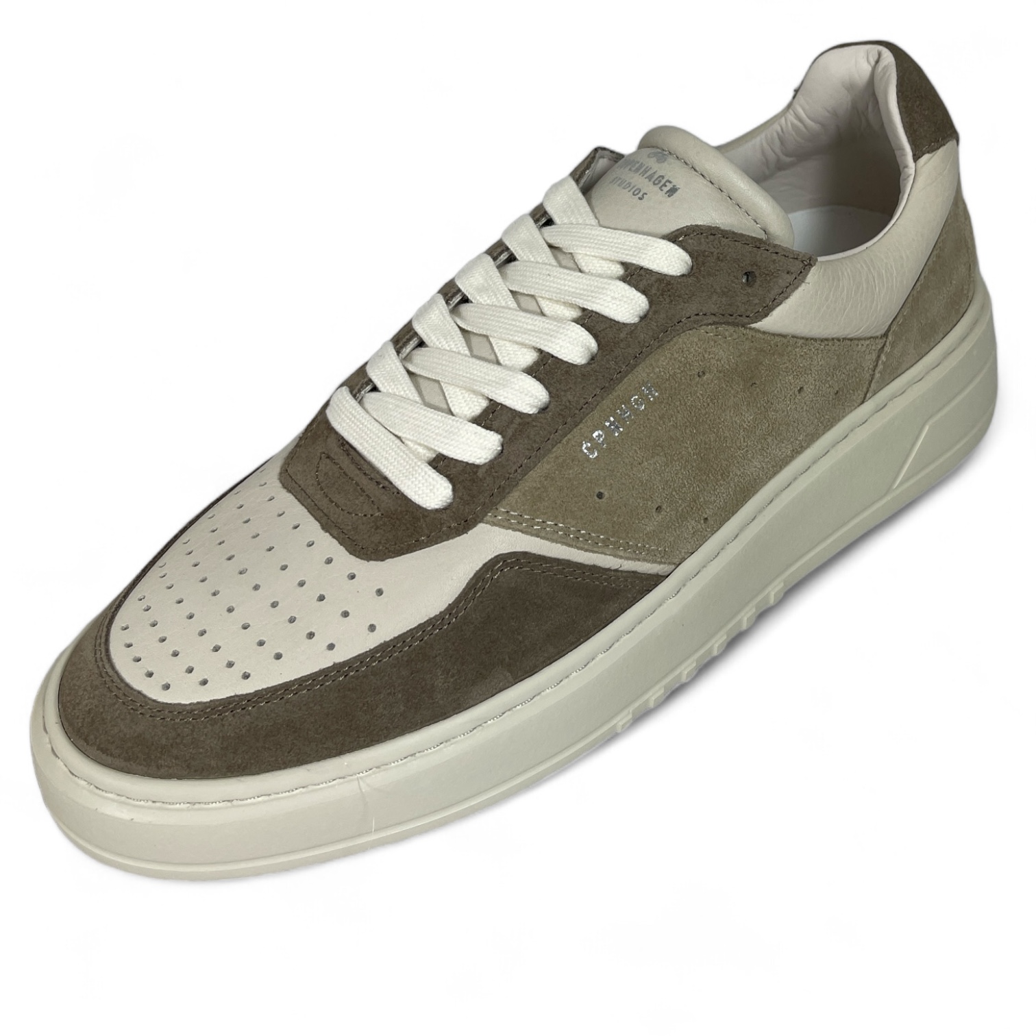 COPENHAGEN CPH1M  LEATHER MIX HERREN SNEAKER CREAM