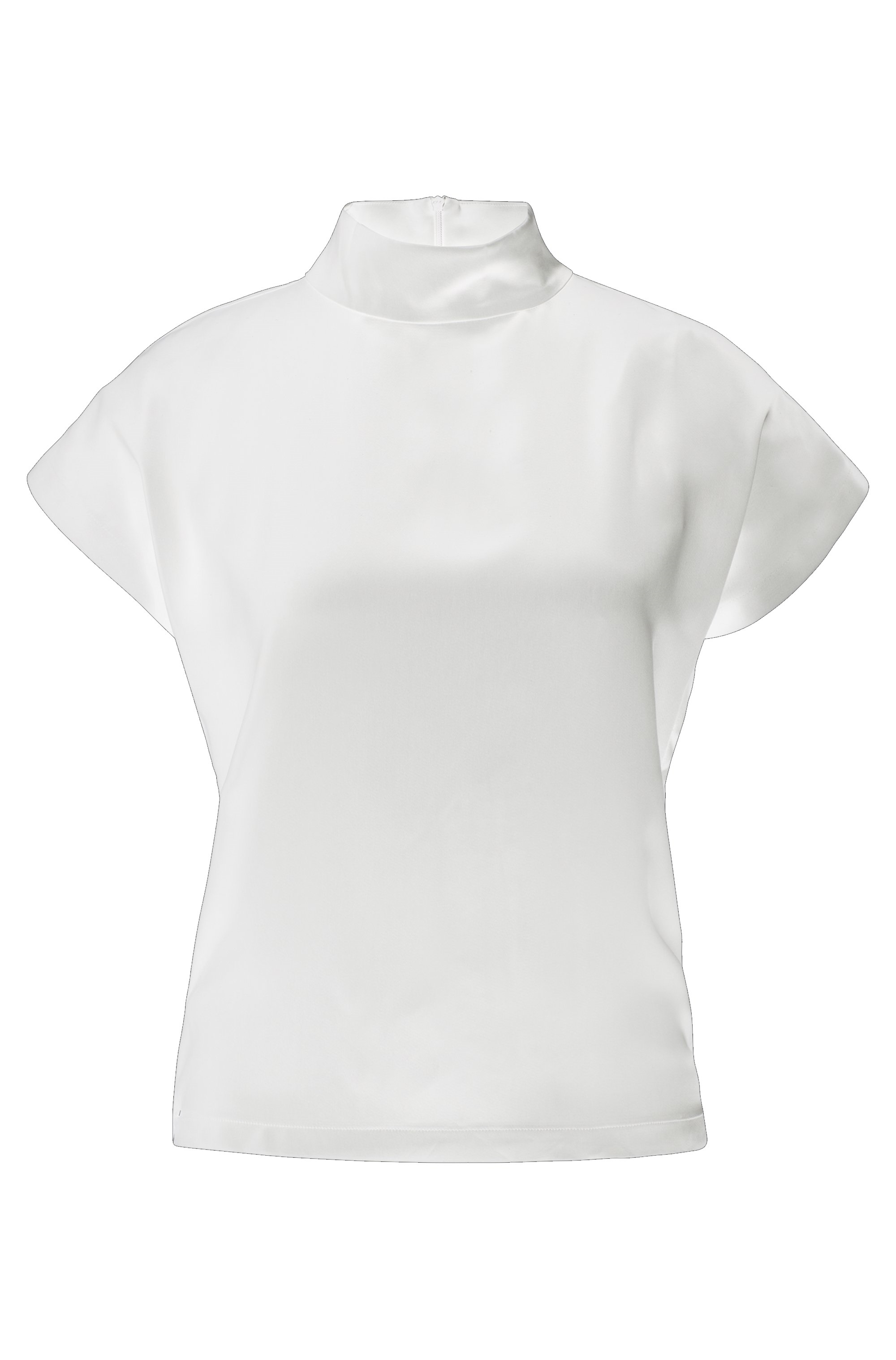 HUGO 50525896 Caneli-1 10263720 01  Damen Top mit Stehkragen Natural 102