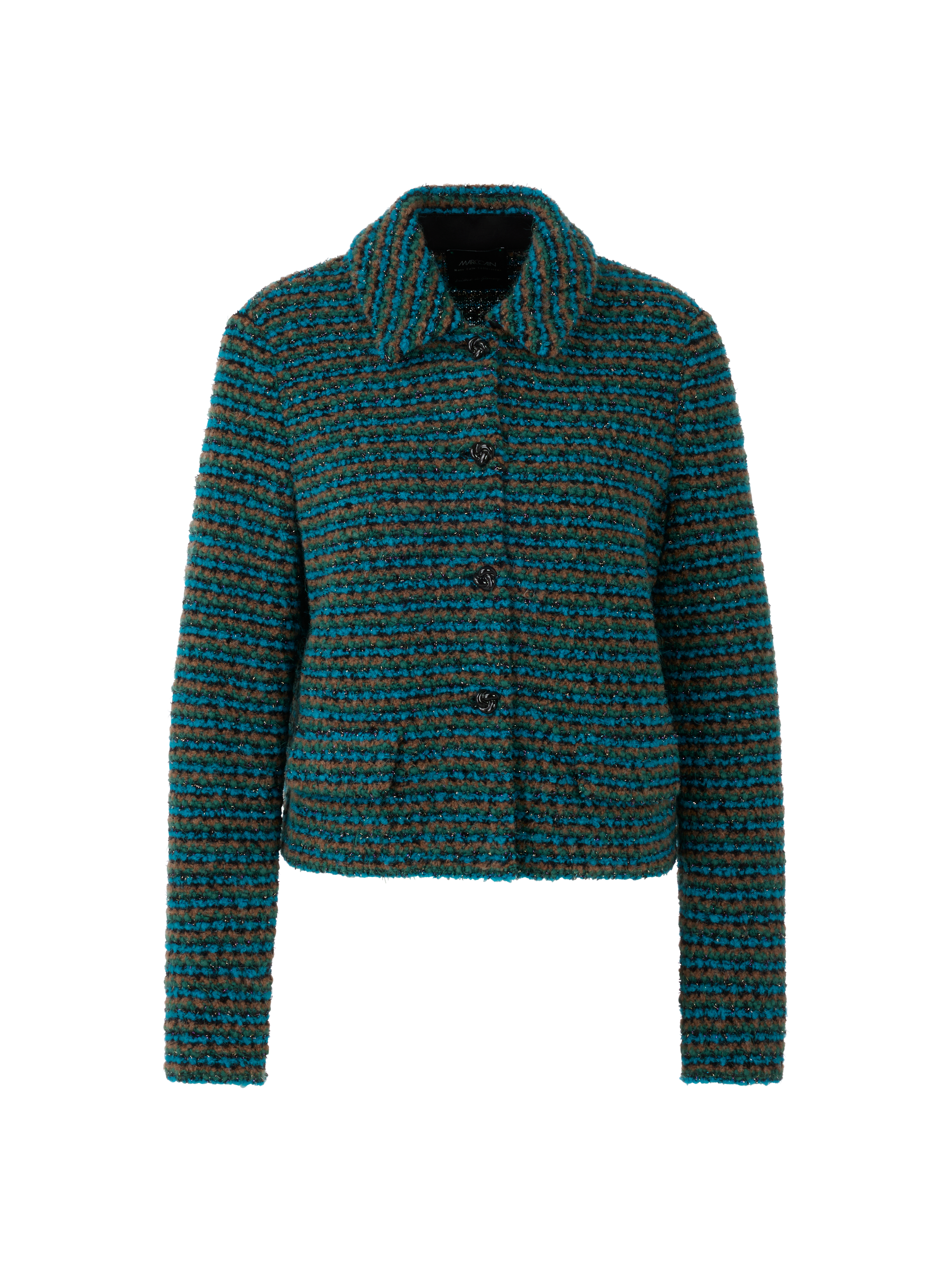 MARC CAIN ZC 39.20 M64  Cardigan mit Lurex dark jade green