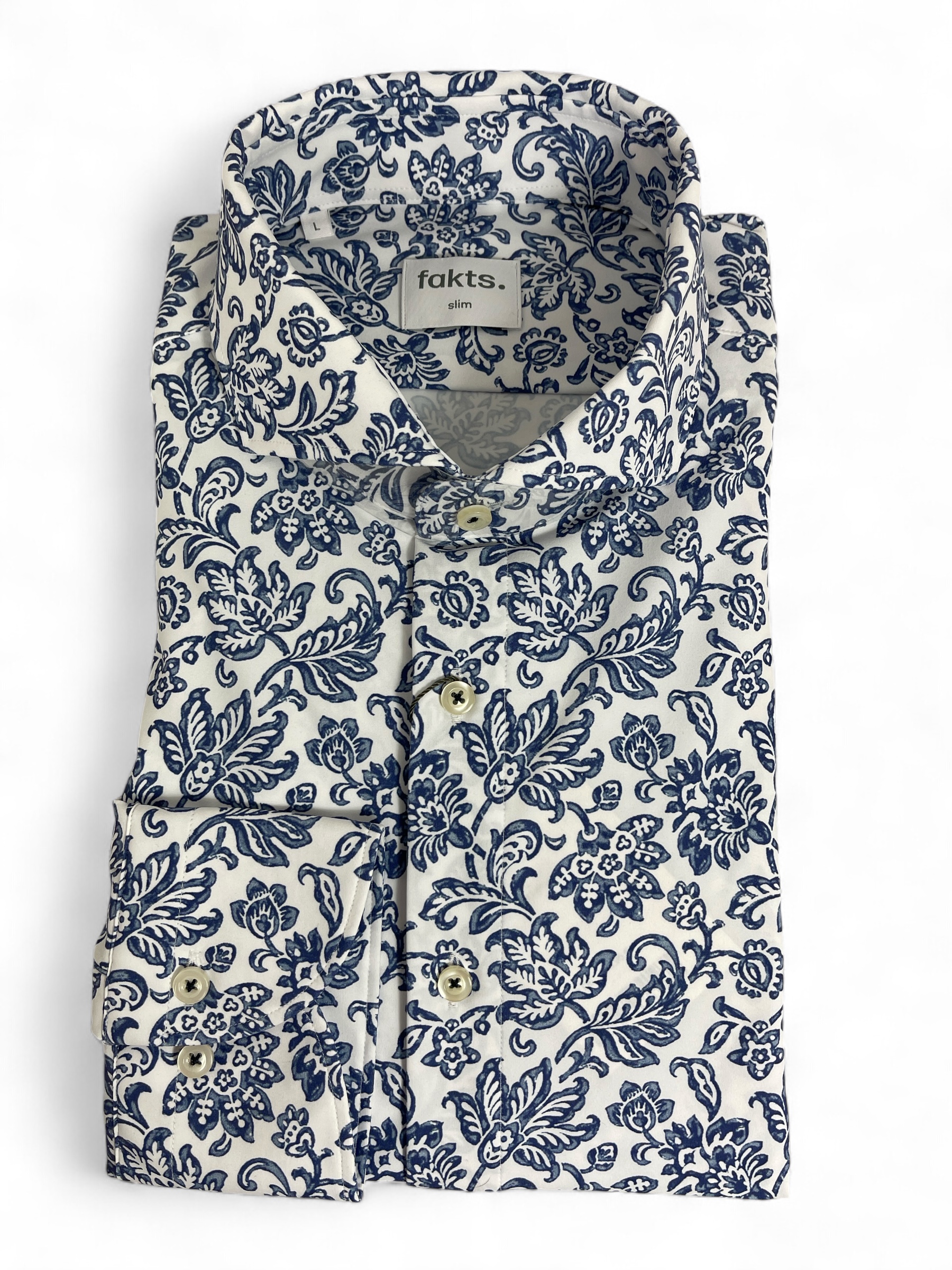 fakts 6365 Shirt Slim Fit Leisure  Herren Hemd blue fantasy