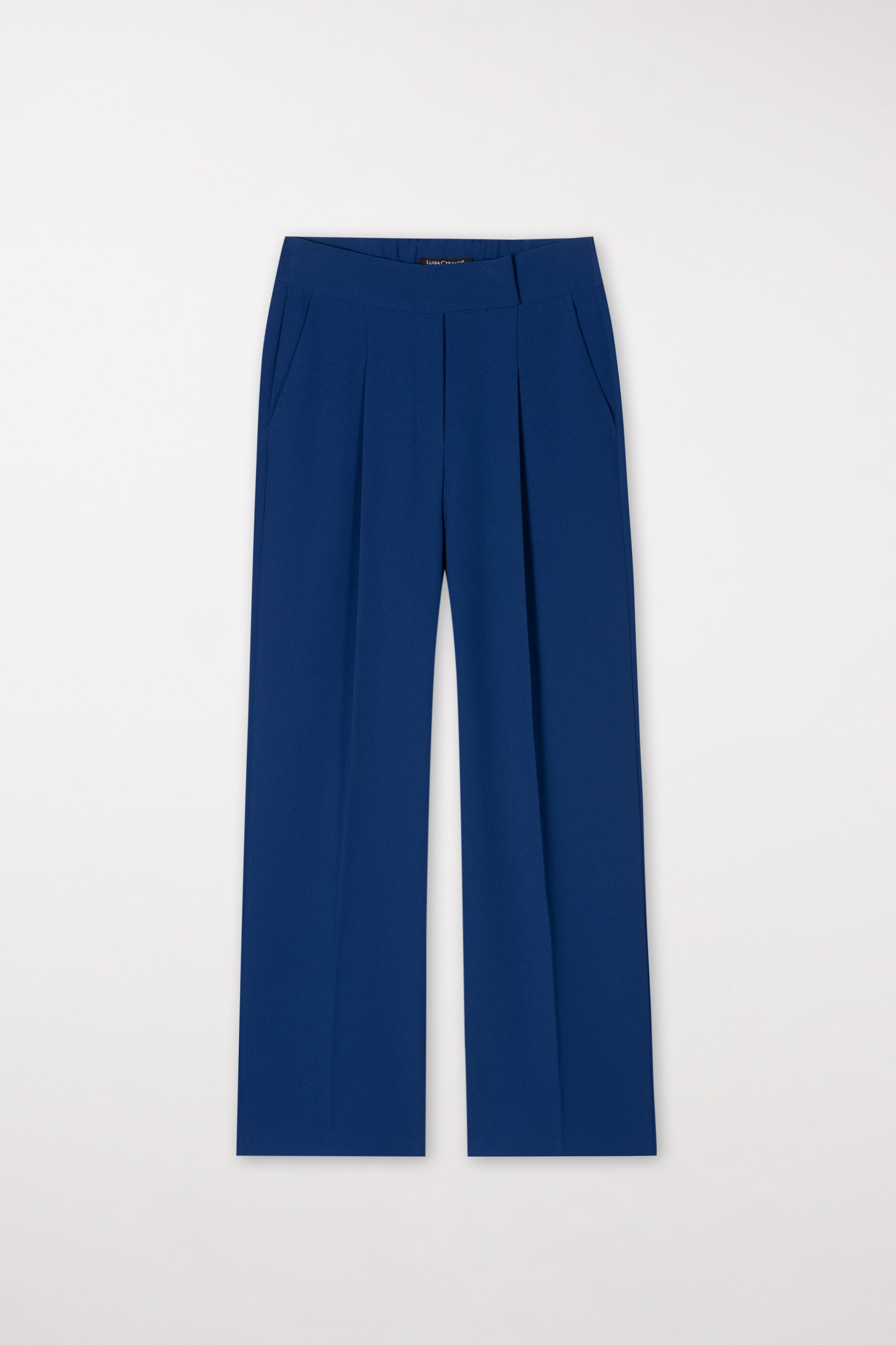 LUISA CERANO 608709/3417-0 Wideleg-Pants mit Bundfalten deep blue blau