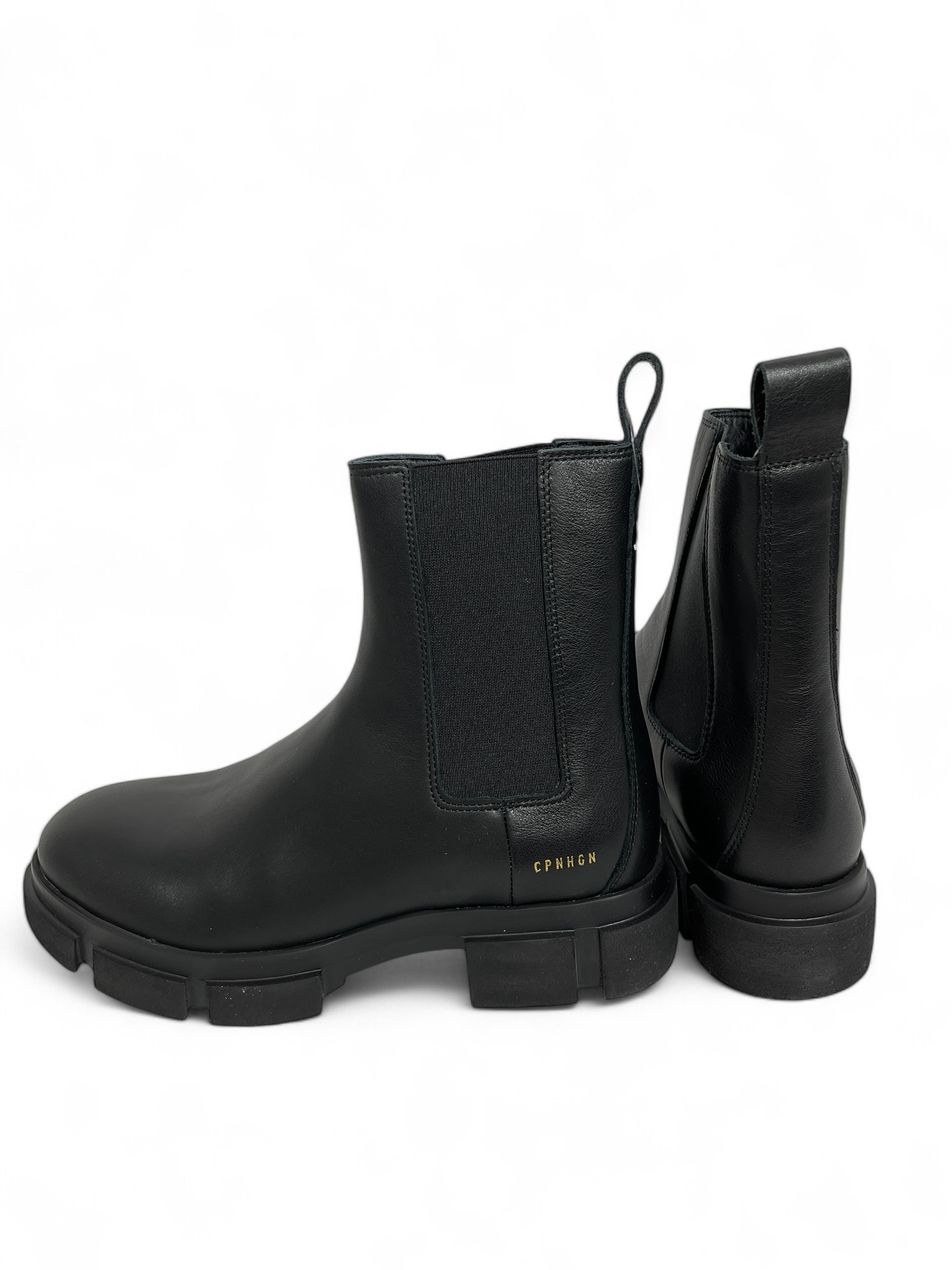 COPENHAGEN - CPH570 VITELLO Chelsea Boots Leder Schwarz