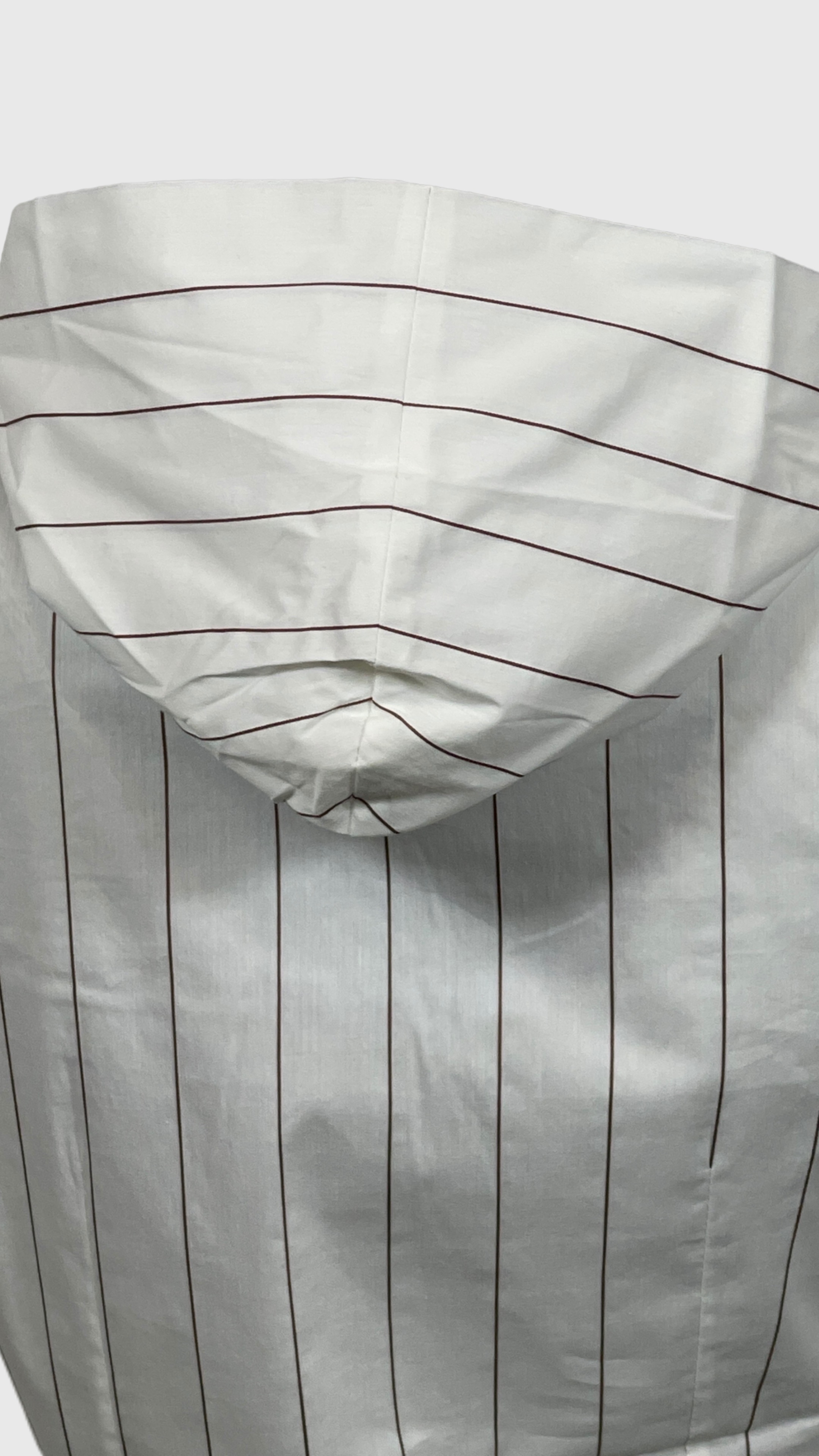 ANIA SCHIERHOLT - BL2431/65 Damen Bluse  ohne Arm mit Kapuze Streifenmuster WHITE/MUSKAT.