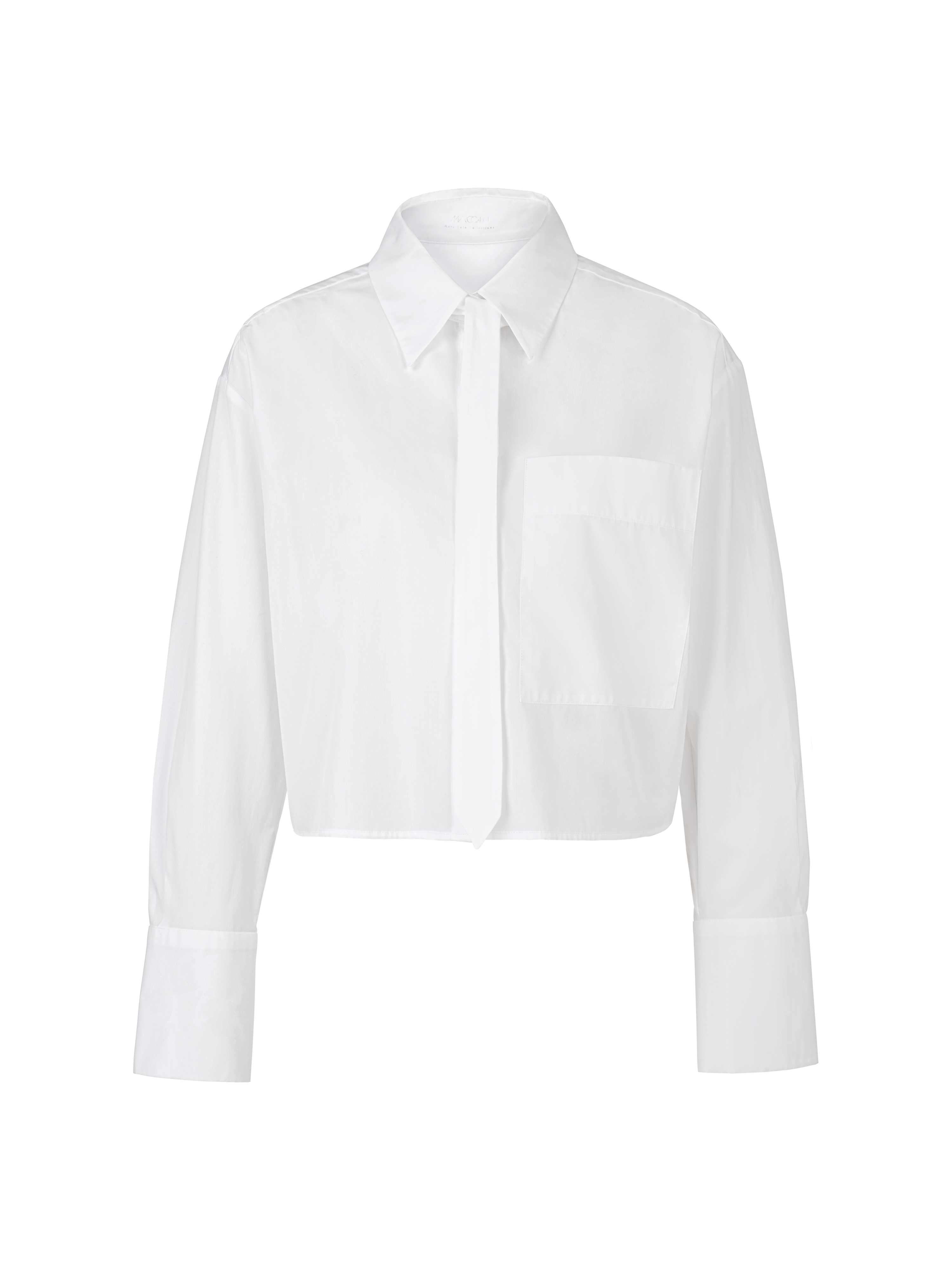 MARC CAIN YC 51.09 W91 Bluse im cropped Schnitt white