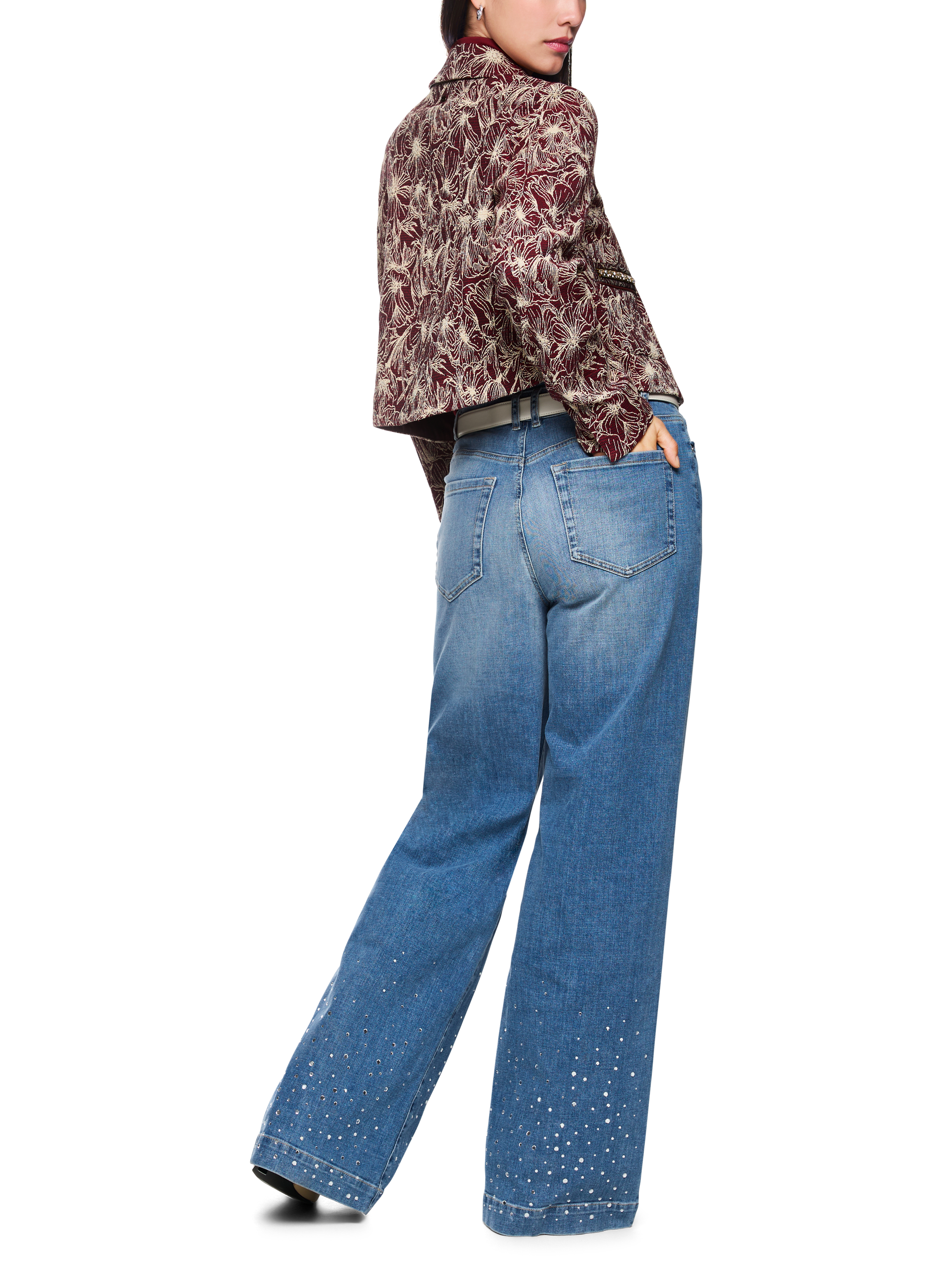 MARC CAIN ZP 82.11 D04 Weite Jeans WARRI Rethink Together blue denim