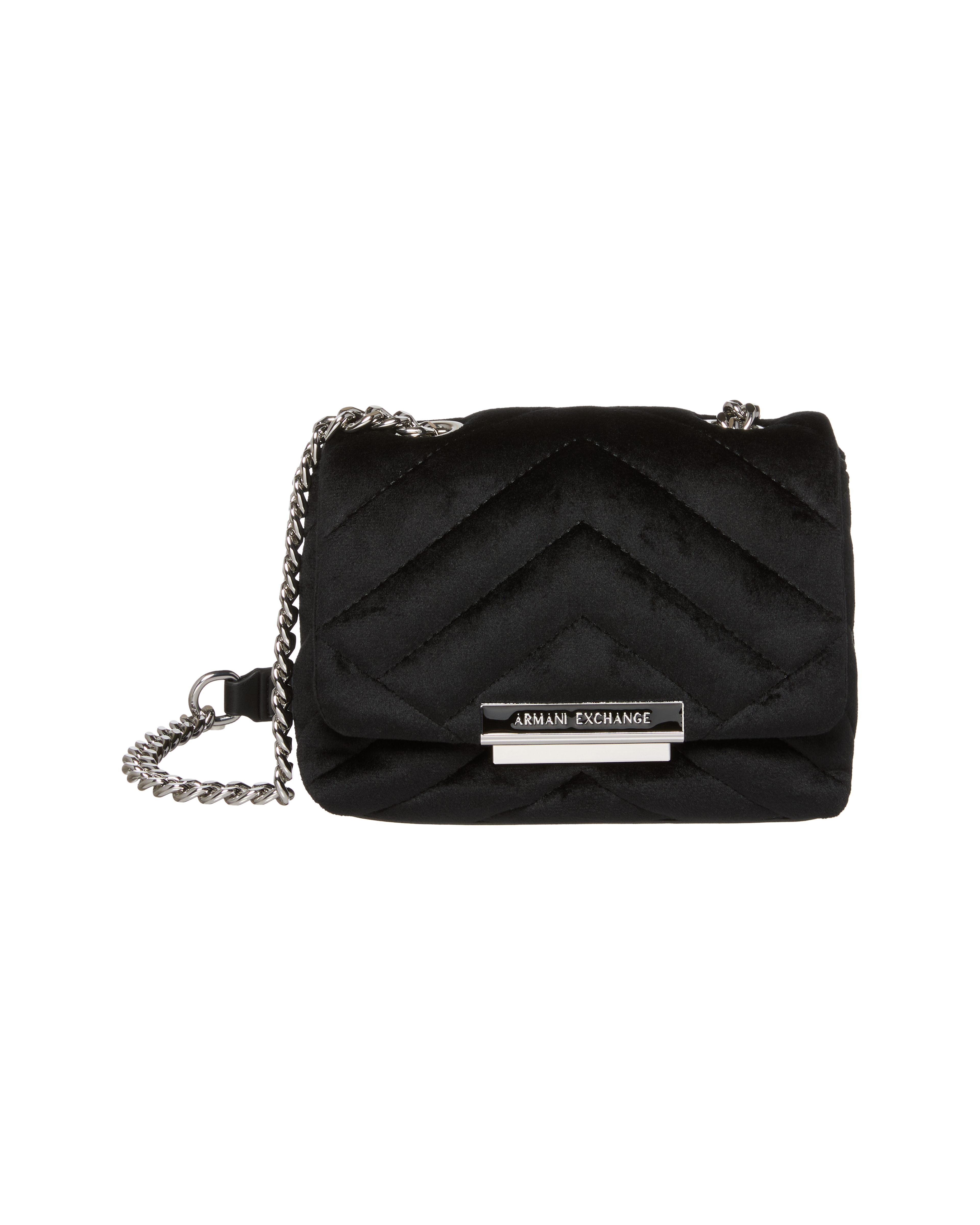 ARMANI  XW000357 AF17156 Mini Umhängetasche Samt schwarz
