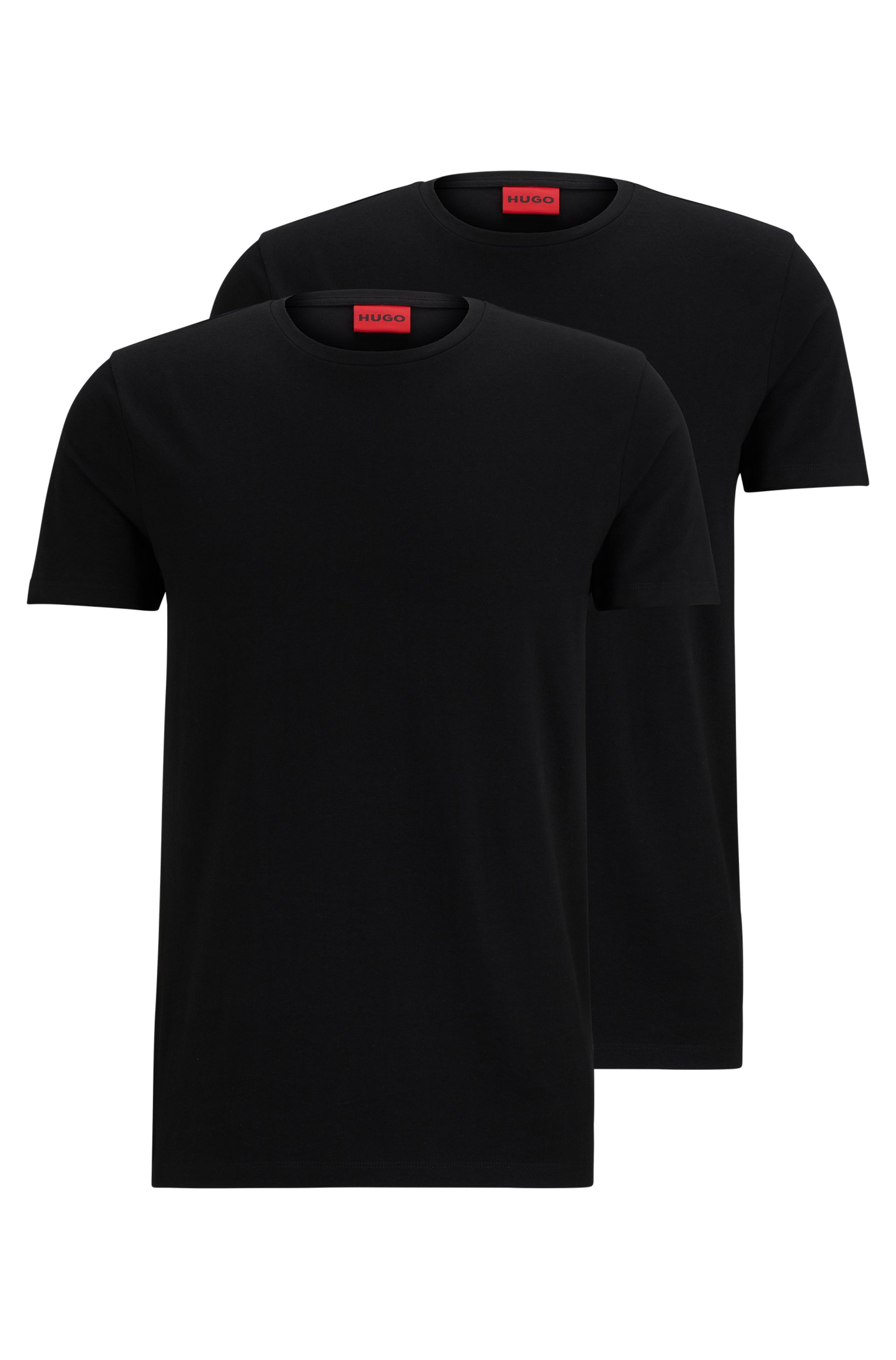 HUGO 50325440 HUGO-ROUND Herren T-Shirt Schwarz