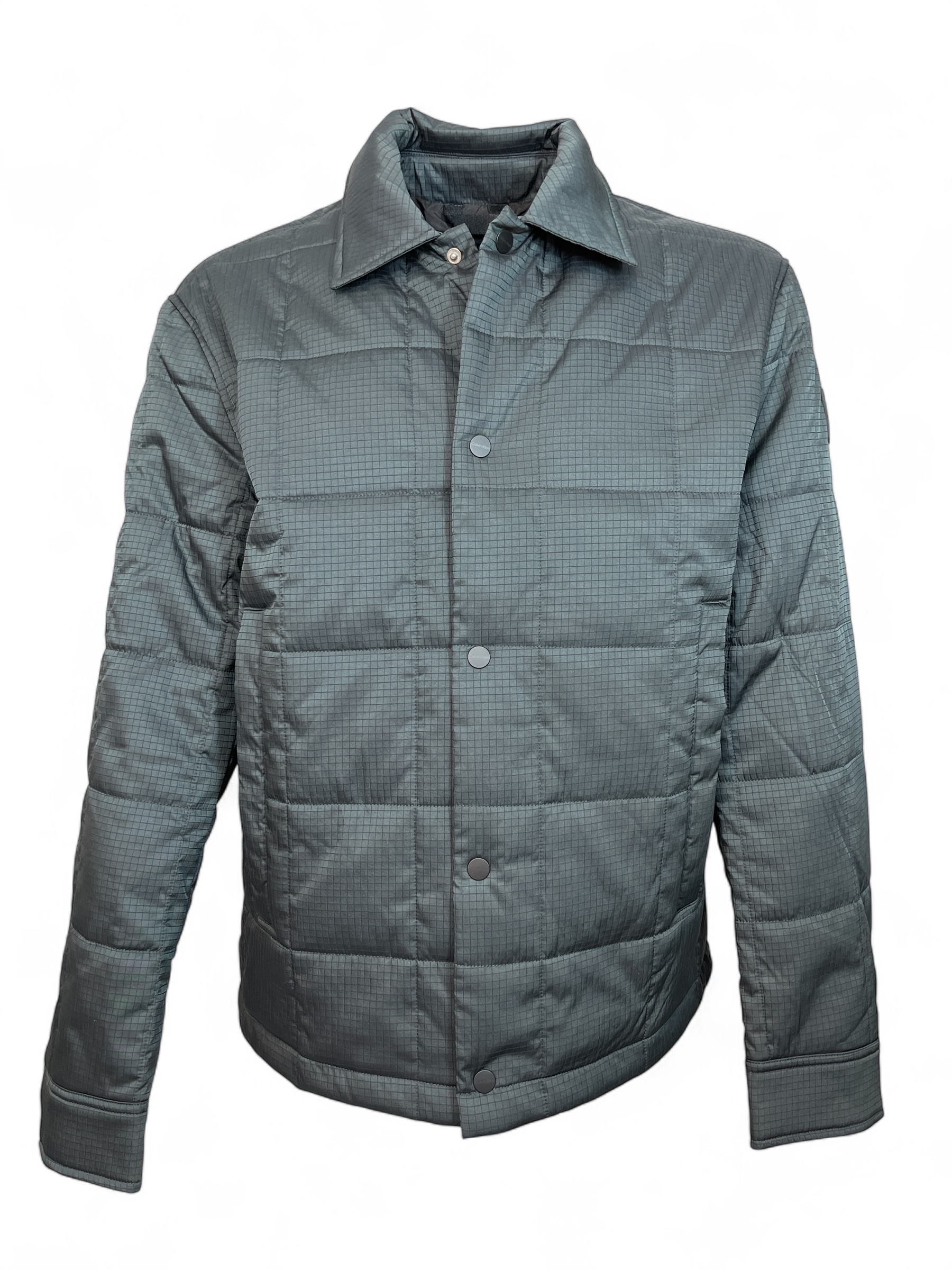 CALVIN KLEIN  K10K114094 RIPSTOP QUILT HEMD-JACKE BLACK