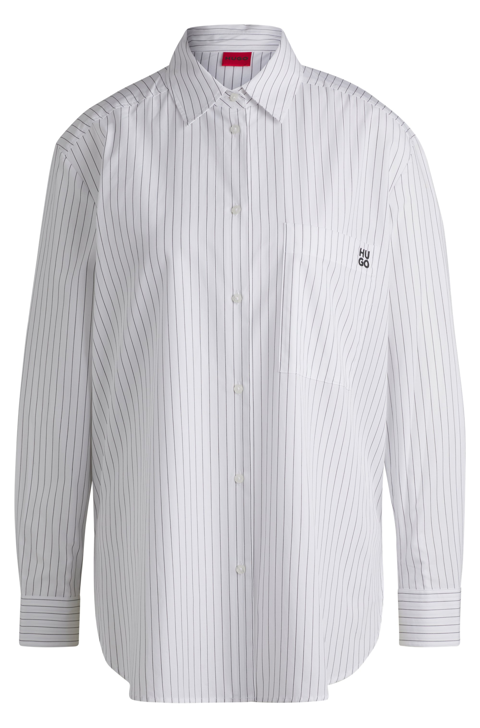 HUGO 50533037The Oversize Shirt Damen Bluse langer Arm