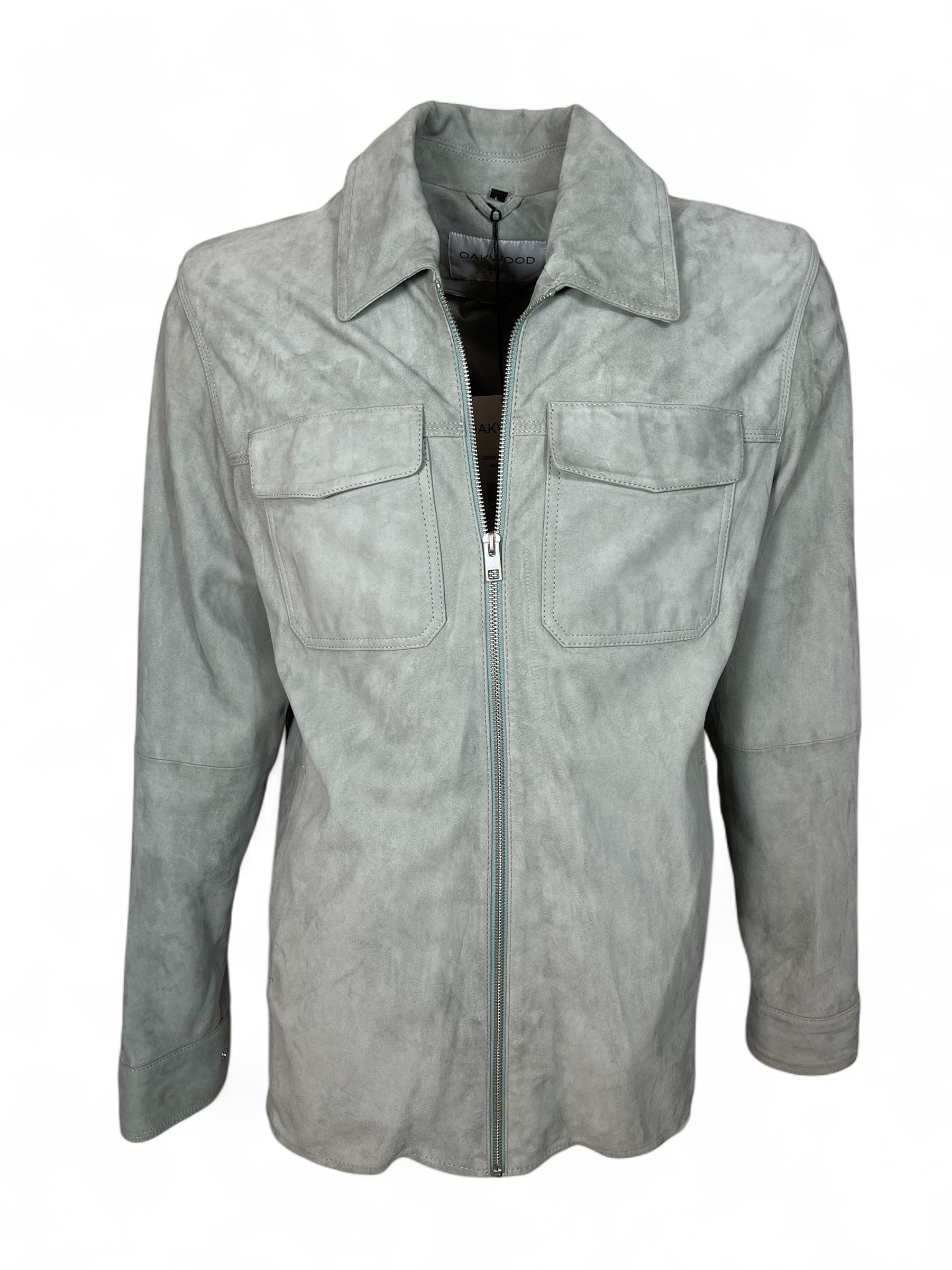 OAKWOOD 65038 MILWAUKEE Herren Jacke Suede Mittelgrau