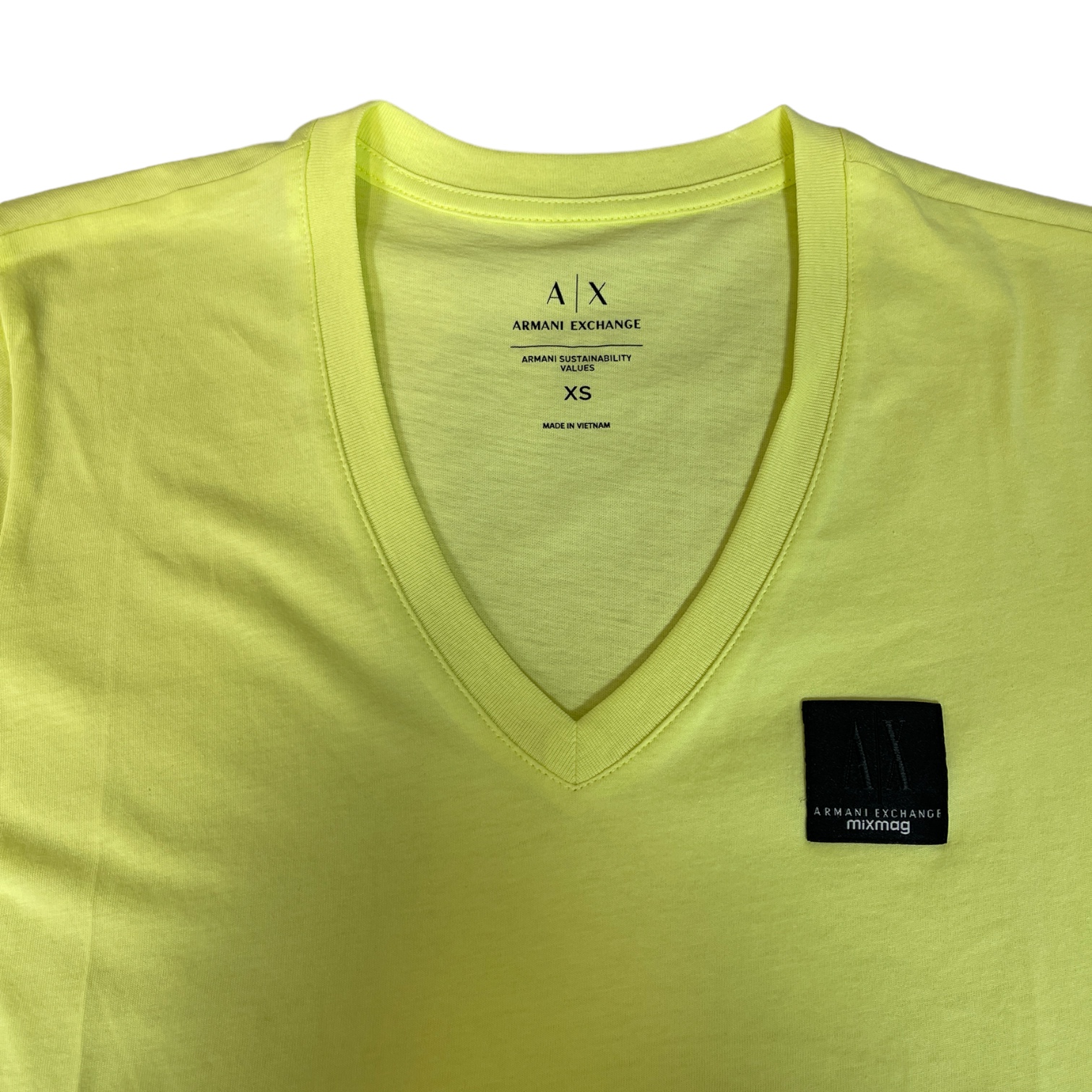 ARMANI 3DYT44 YJ3RZ Damen T-Shirt Logo Gelb