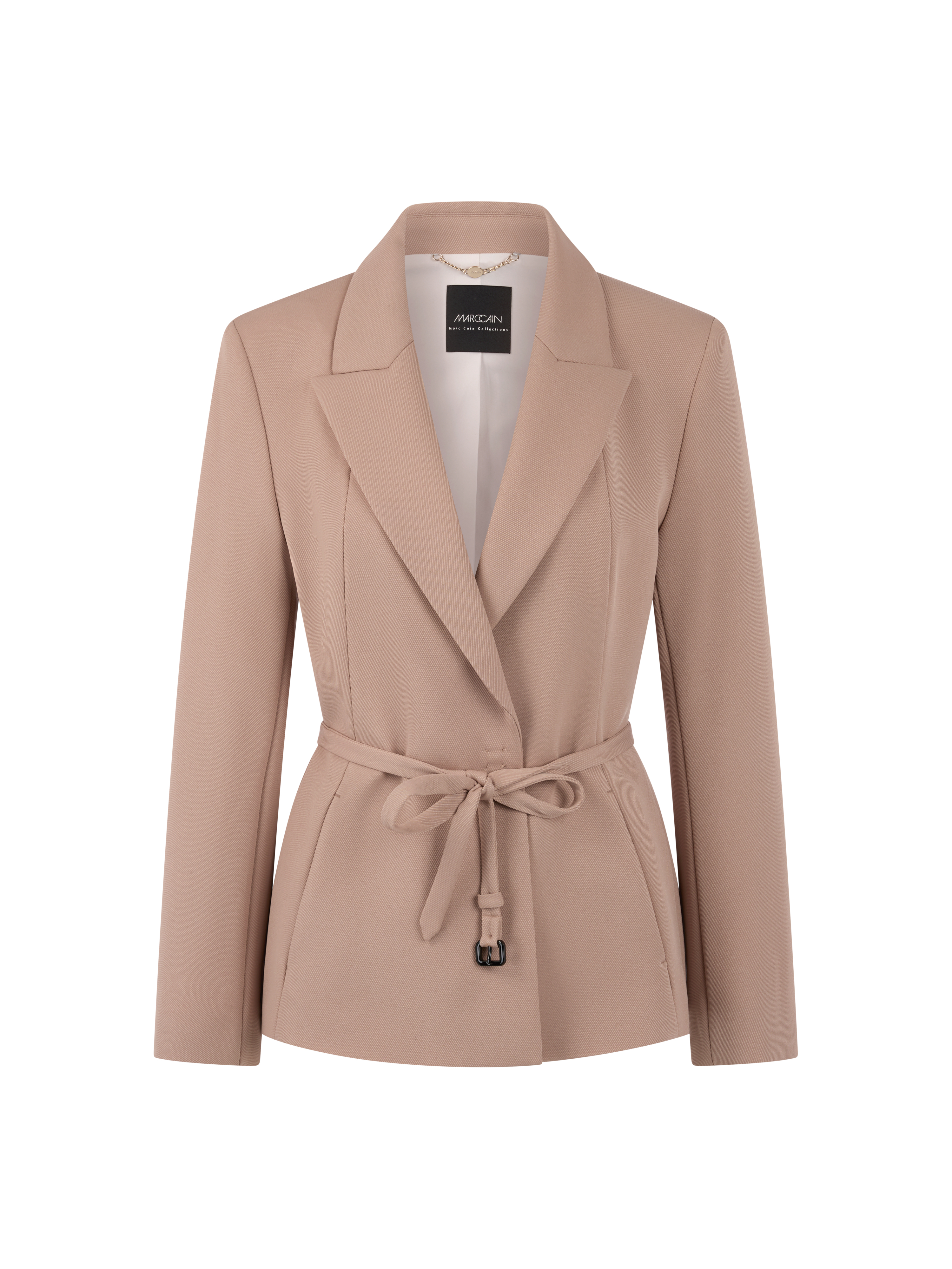 MARC CAIN  AC 34.09 W77 Eleganter Blazer mit Taillengürtel Beige