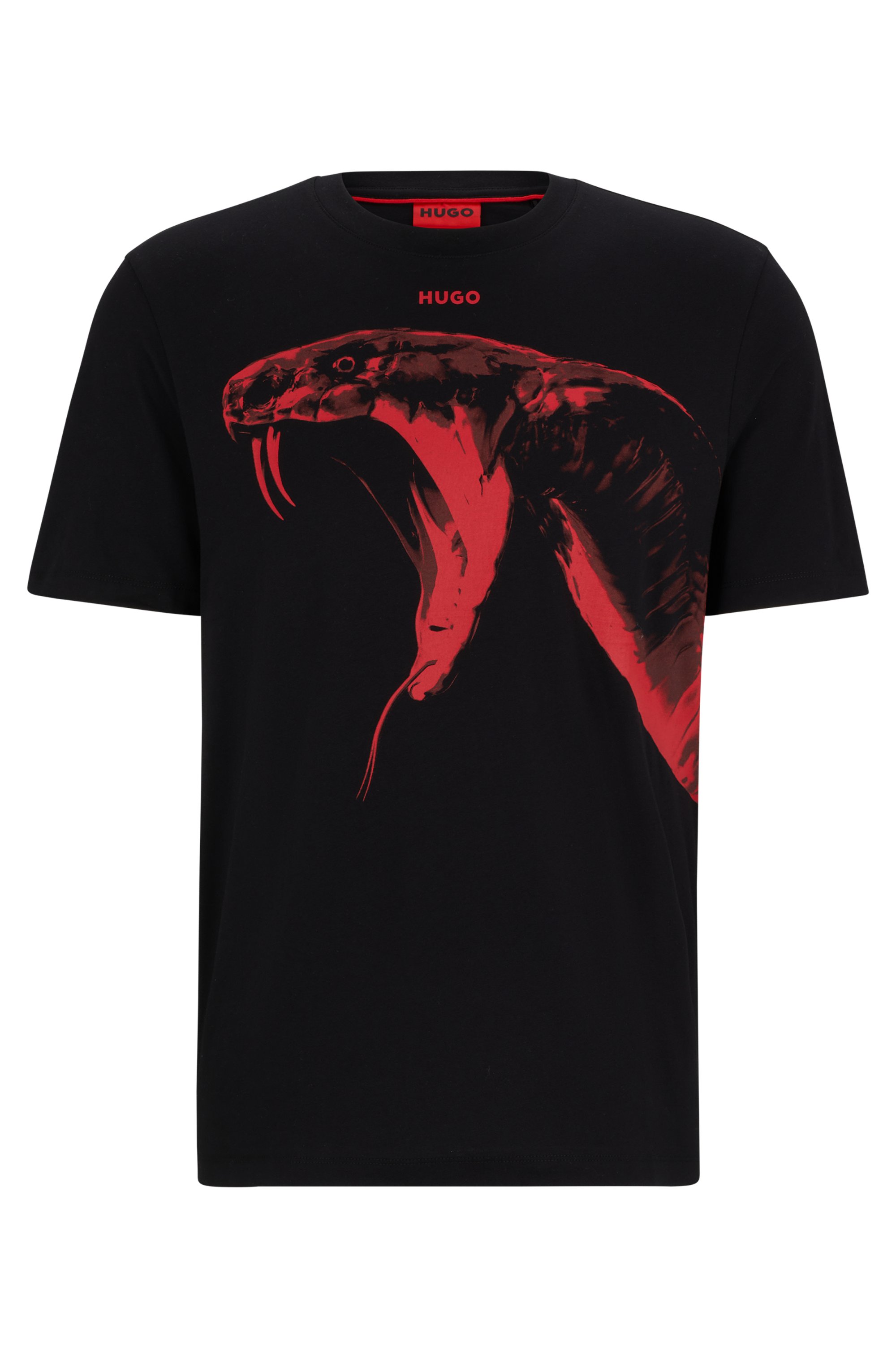 HUGO 50519013 Dikobra Herren T-Shirt mit Logo-Print