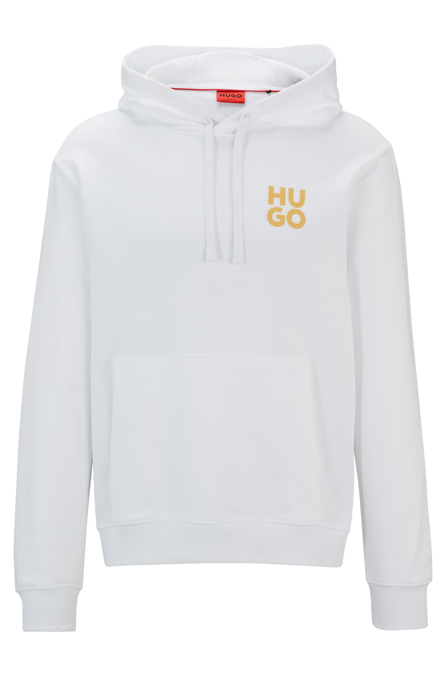 HUGO 50520159 Dimonihood Herren Pullover Sweatshirt Hoodie weiß