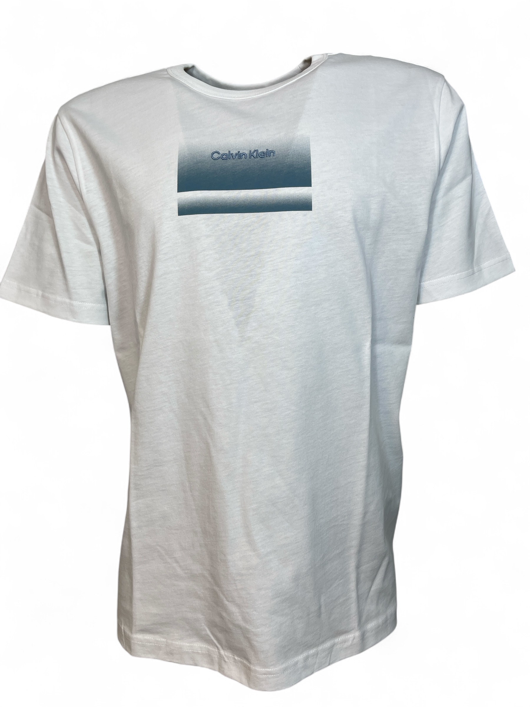 CALVIN KLEIN  K10K113803 GRADIENT LOGO T-SHIRT WHITE