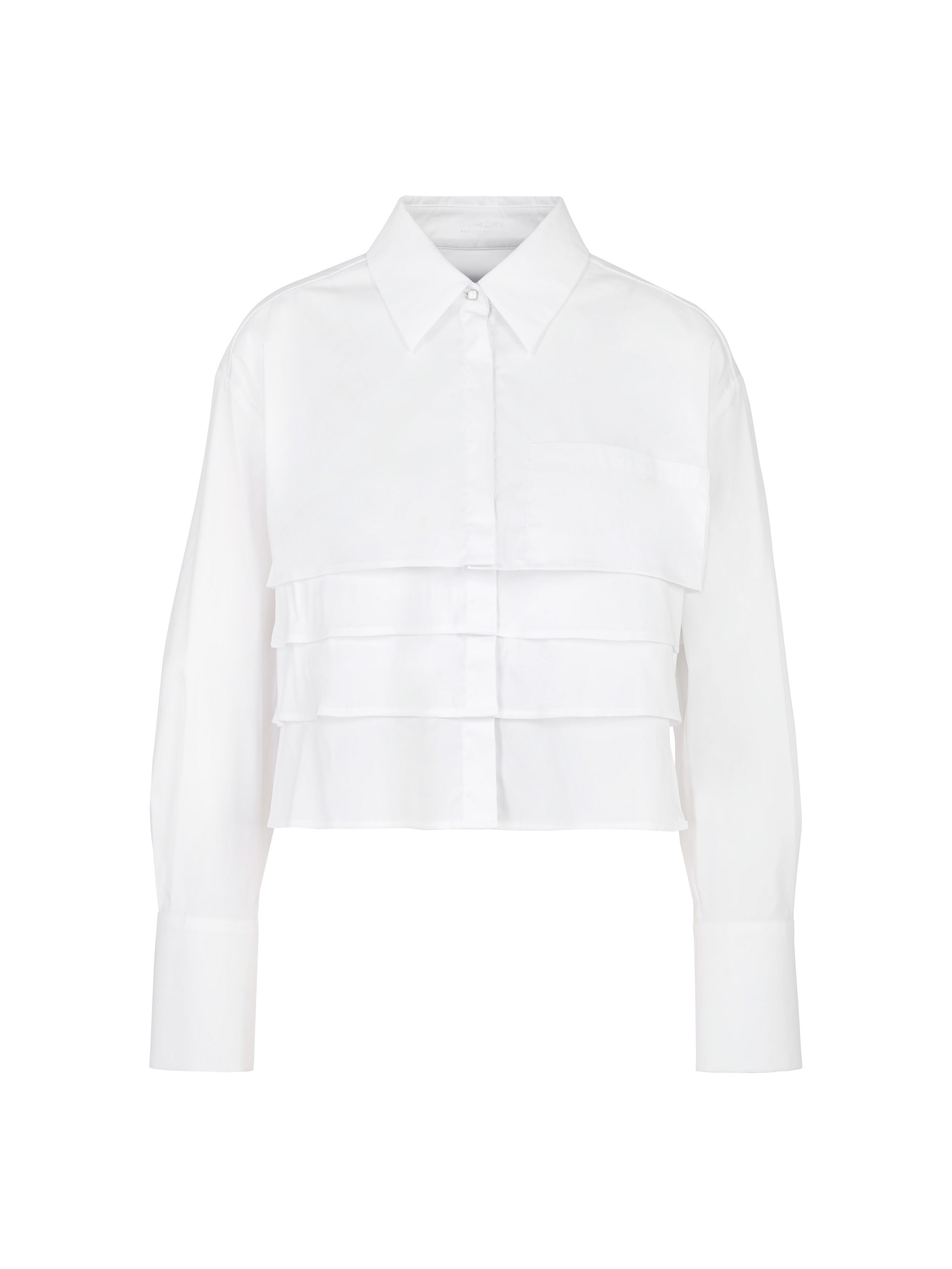 MARC CAIN  YC 51.16 W93 Bluse mit Volants white