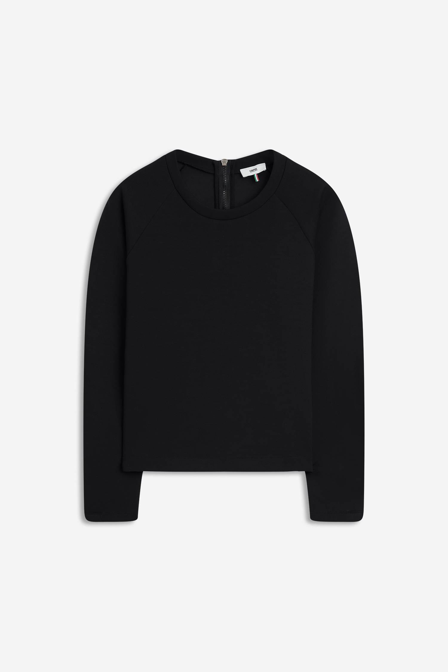 CINQUE 52321758 CIINESI Damen Sweatshirt mit Zipper Schwarz