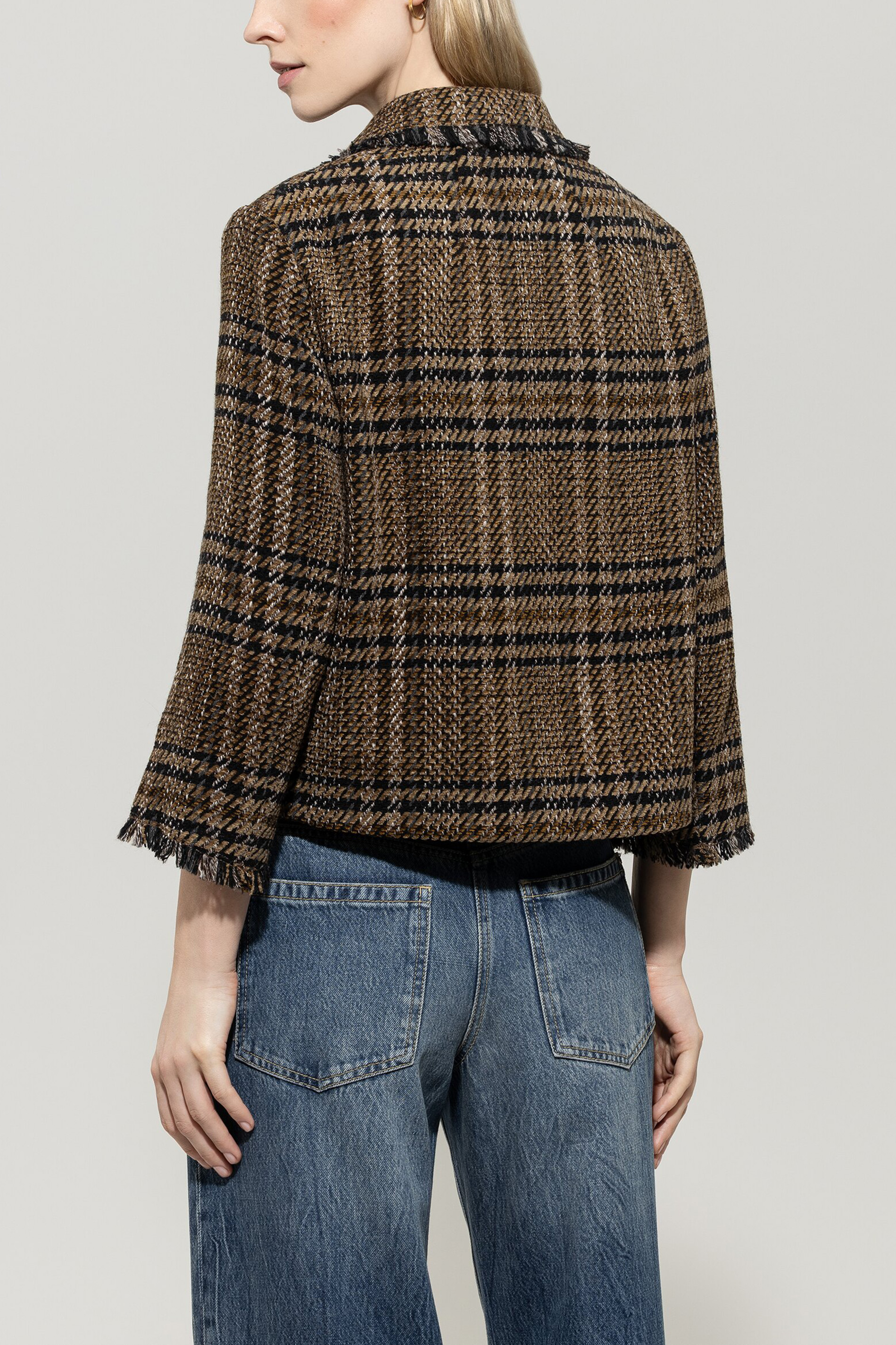 LUISA CERANO  428008/3783-0 Jacke Karo- Muster Braun