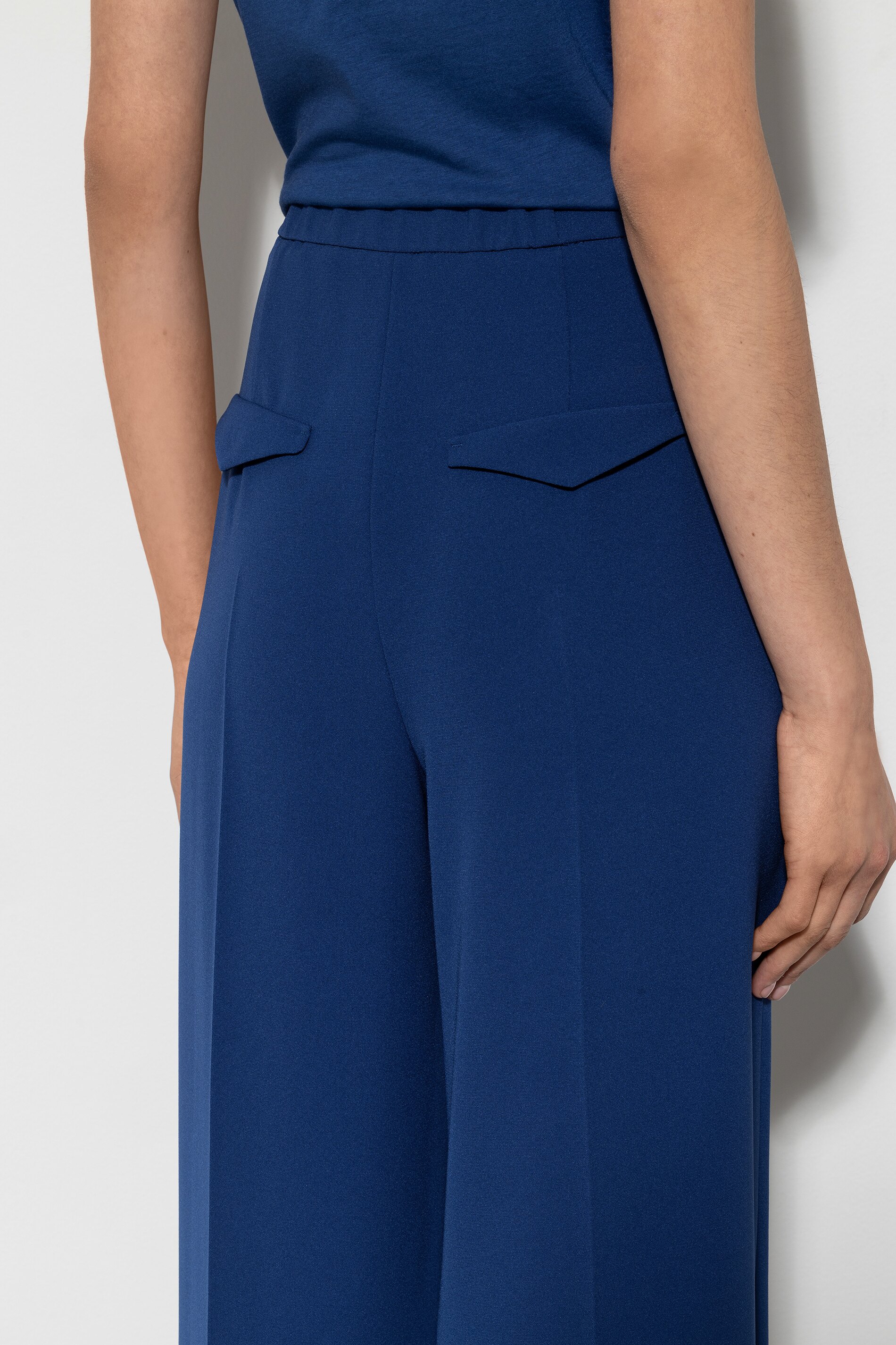 LUISA CERANO 608709/3417-0 Wideleg-Pants mit Bundfalten deep blue blau