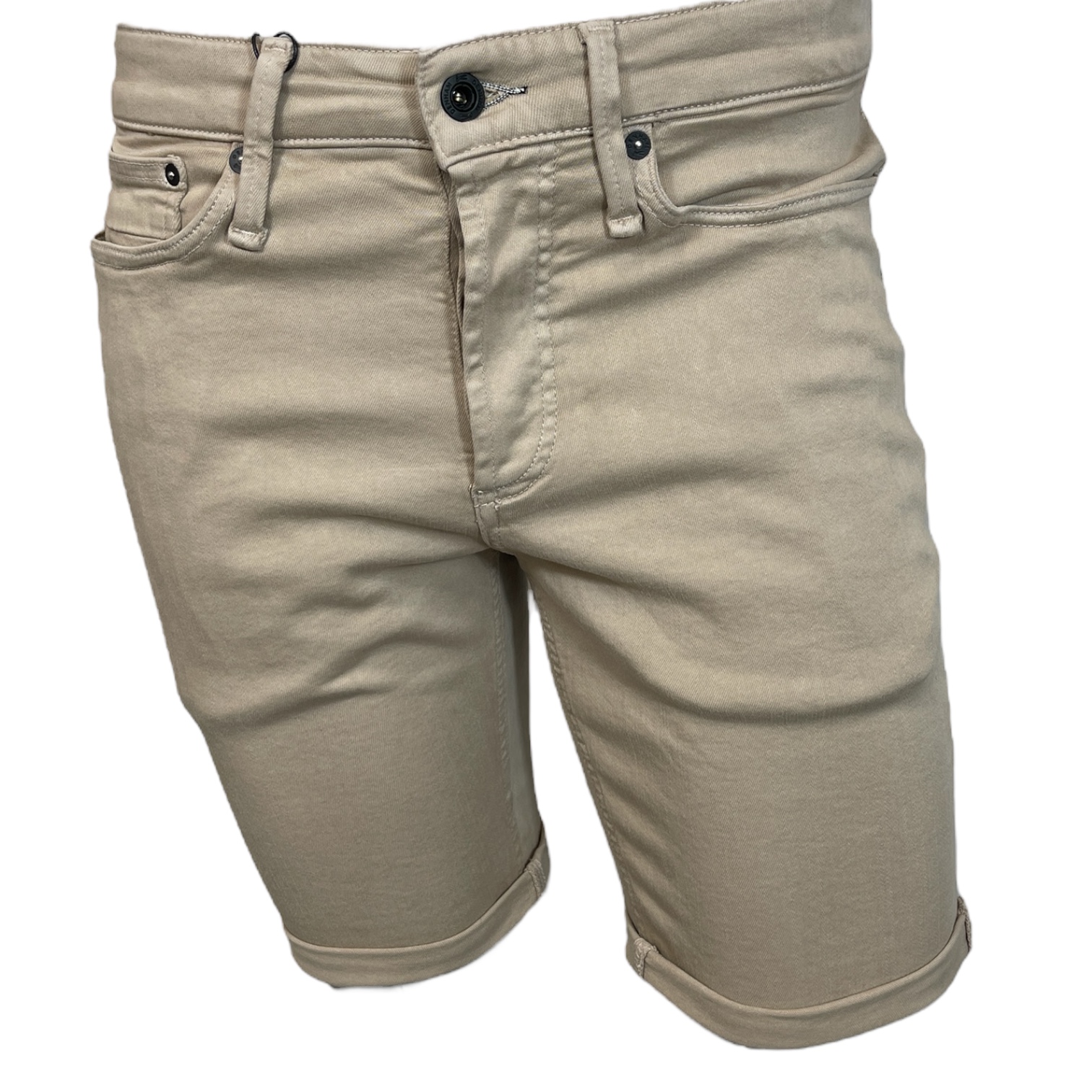 DENHAM 01-23-04-12-011  RAZOR HERREN JEANS SHORTS MIT KNOPFLEISTE STRETCH BLFMC BRITISH KHAKI