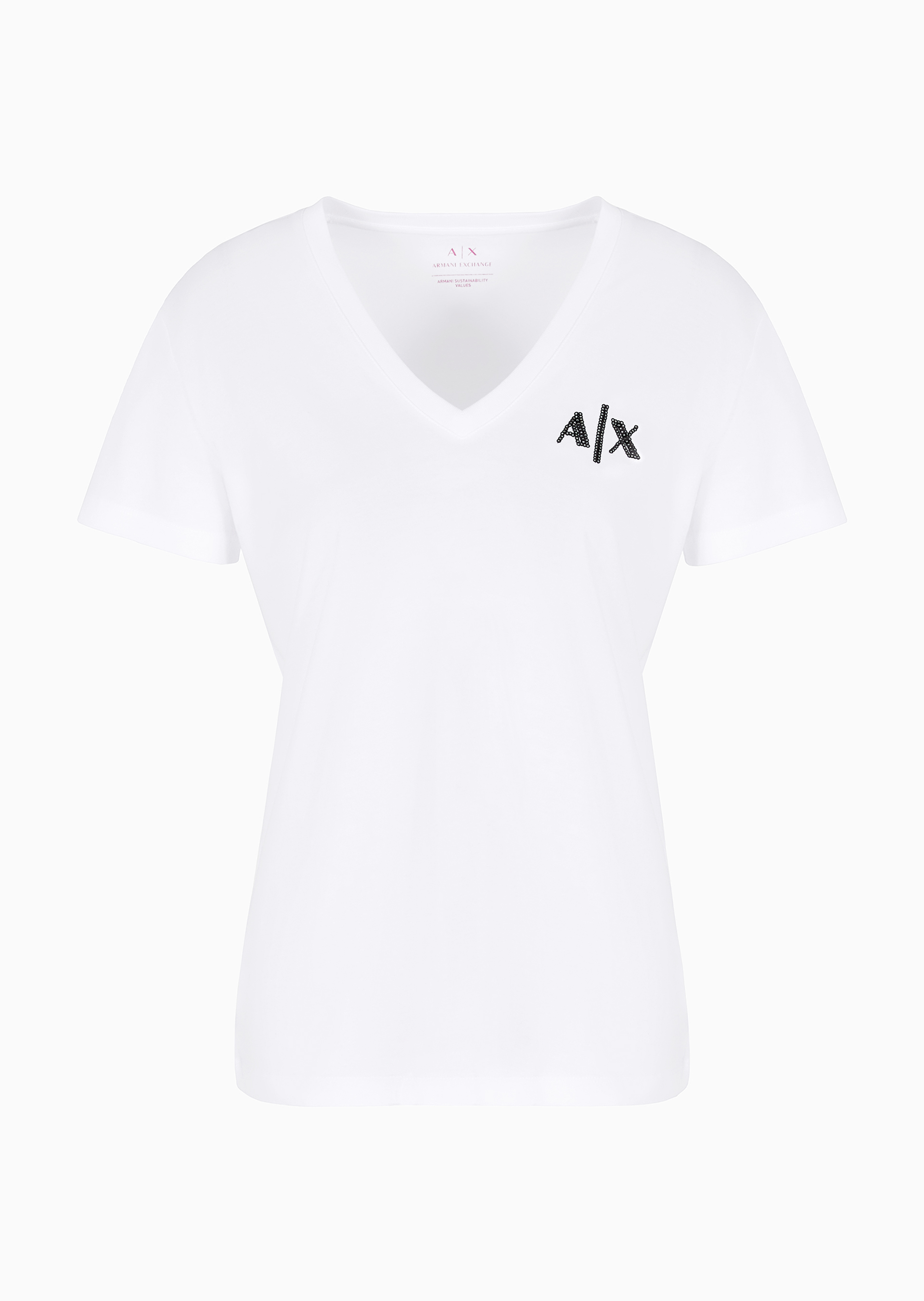 ARMANI EXCHANGE XW000059 AF10354 DAMEN LOGO T-SHIRT