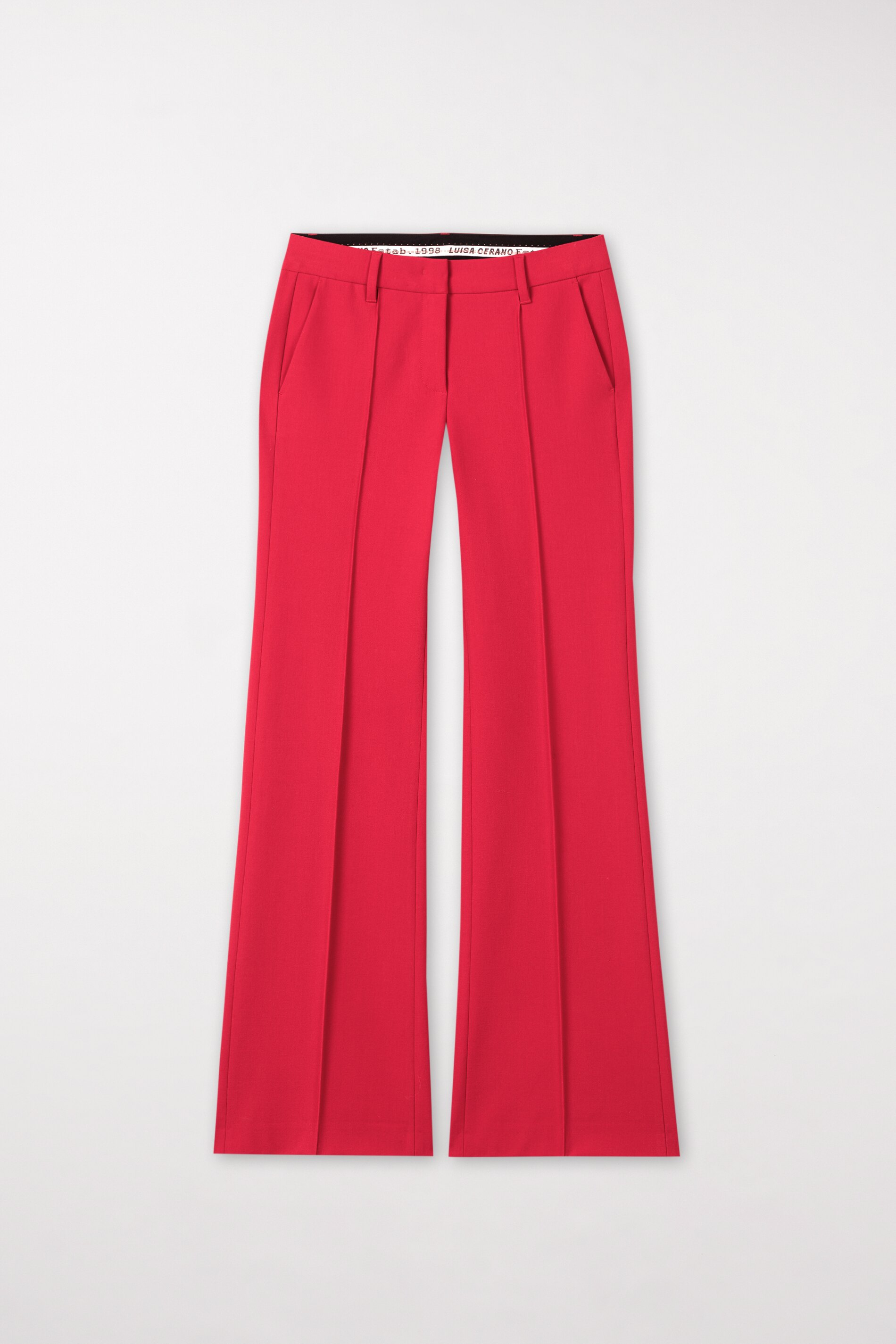 LUISA CERANO 688597/3310-0 Bootcut-Pants mit Saumschlitz Stretch Deep Red 465 LUISA CERANO 688597/3310-0 Bootcut-Pants mit Saumschlitz Stretch Deep Red 465