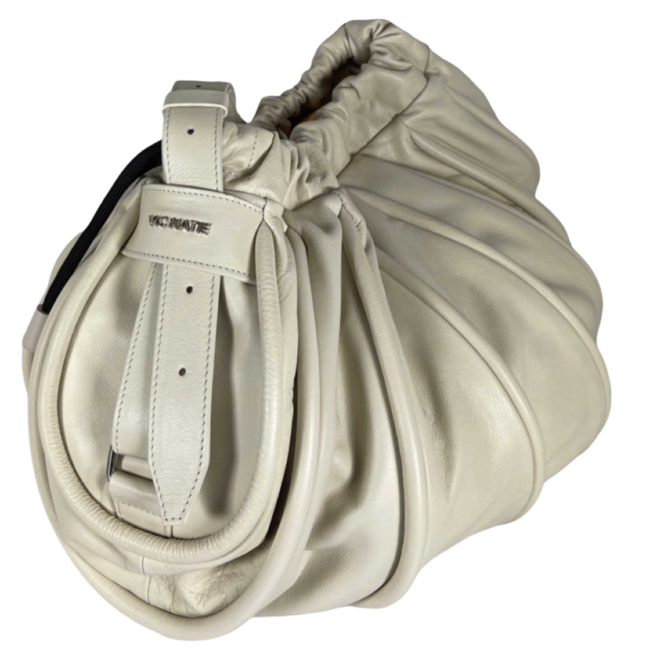 VIC MATIE  0222 TRAVEL Leder Handtasche Off-White