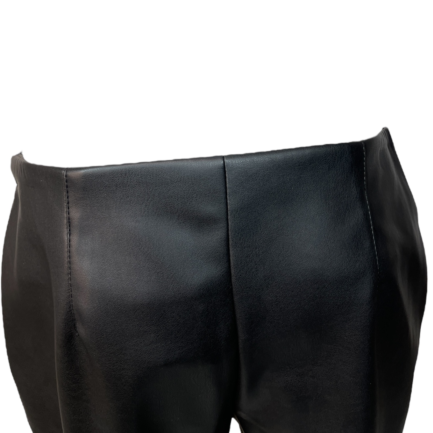 ULI SCHNEIDER  50989 Straight-Fit Pants  Damen Hose  in Lederoptik Black.