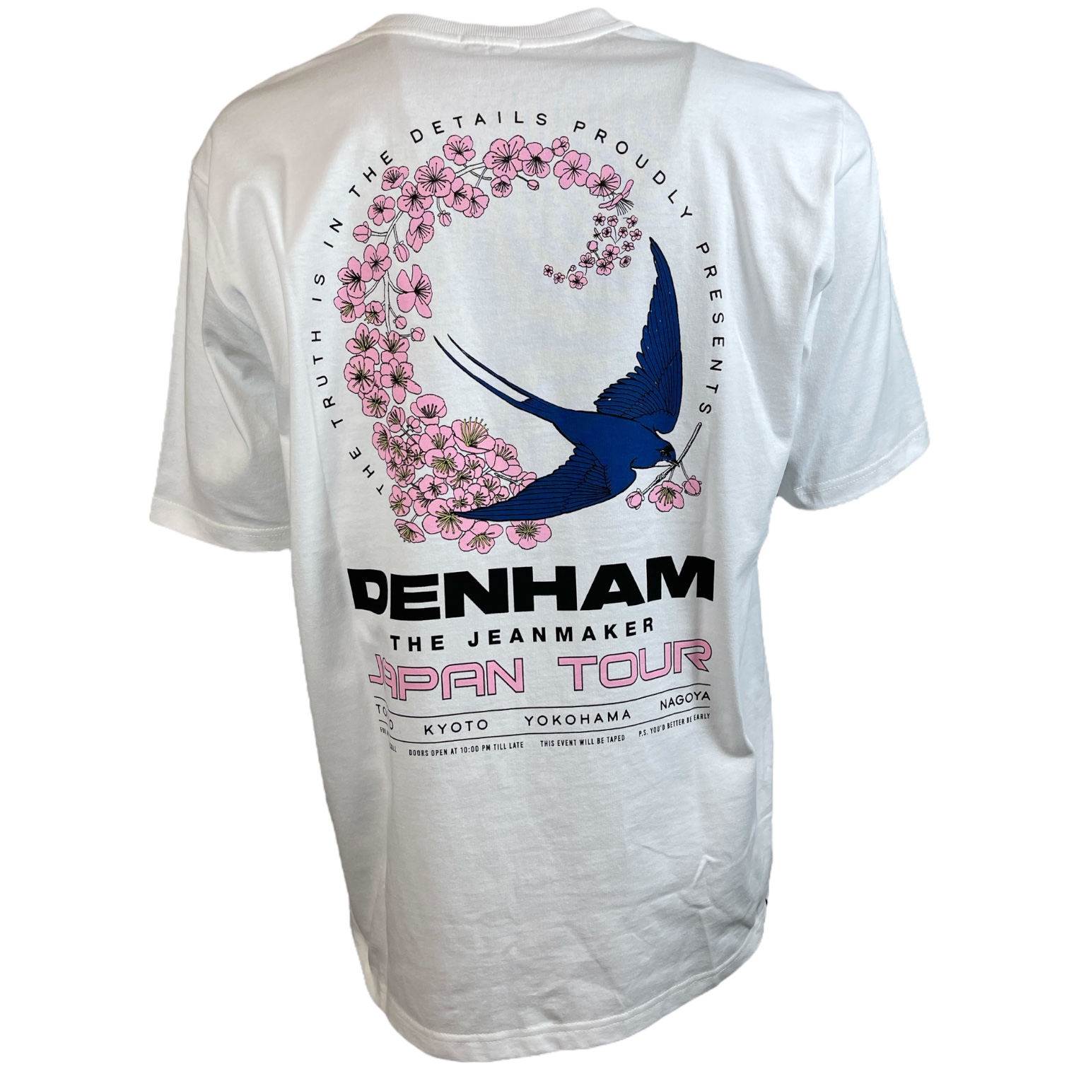 DENHAM 01-24-04-52-232 SWALLOW FLYER RELAX TEE HCJ WHITE HERREN T-SHIRT LOGO WEISS