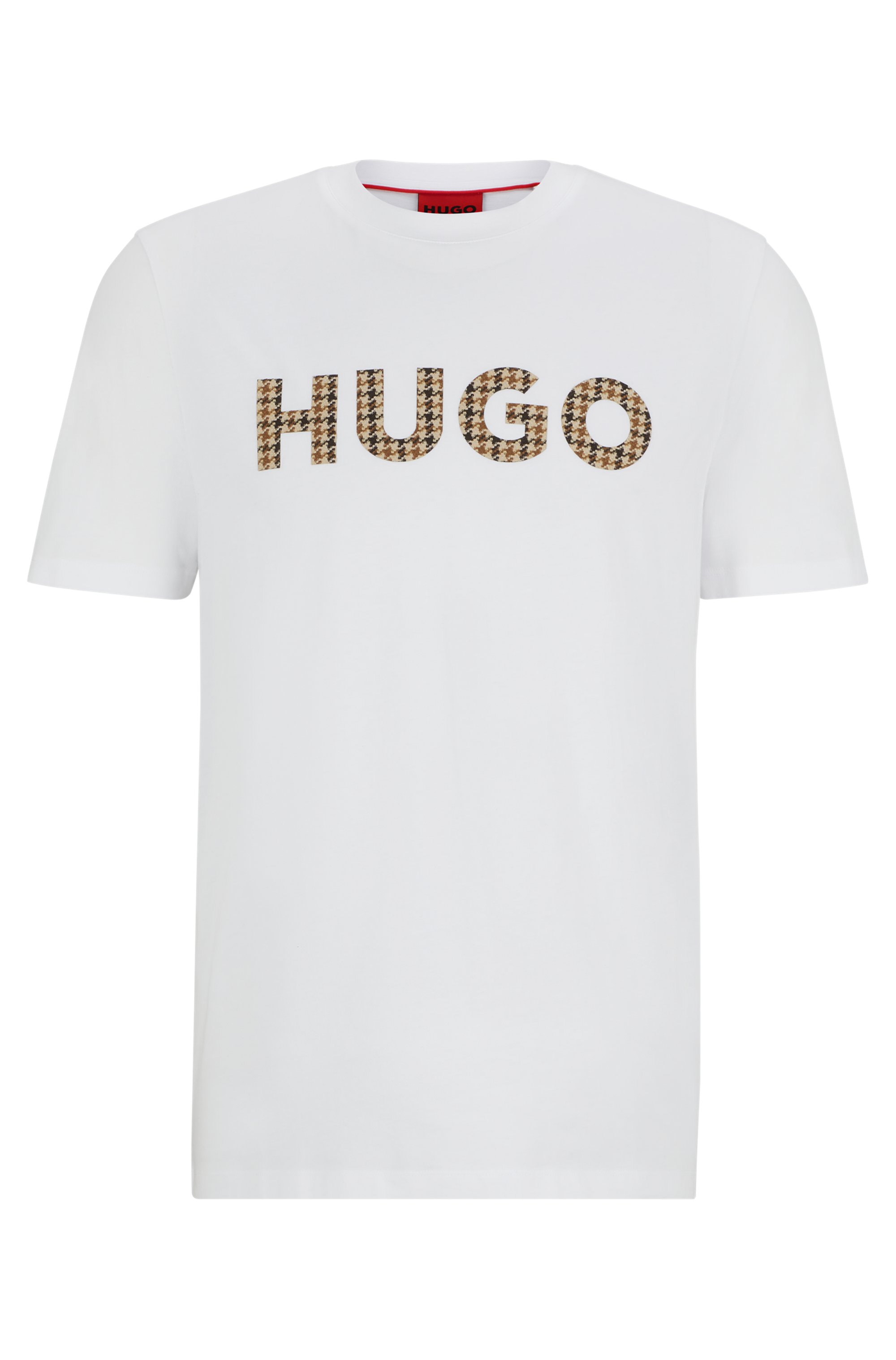 HUGO 50519724 Dulivio_U243 Herren Logo T-Shirt weiß