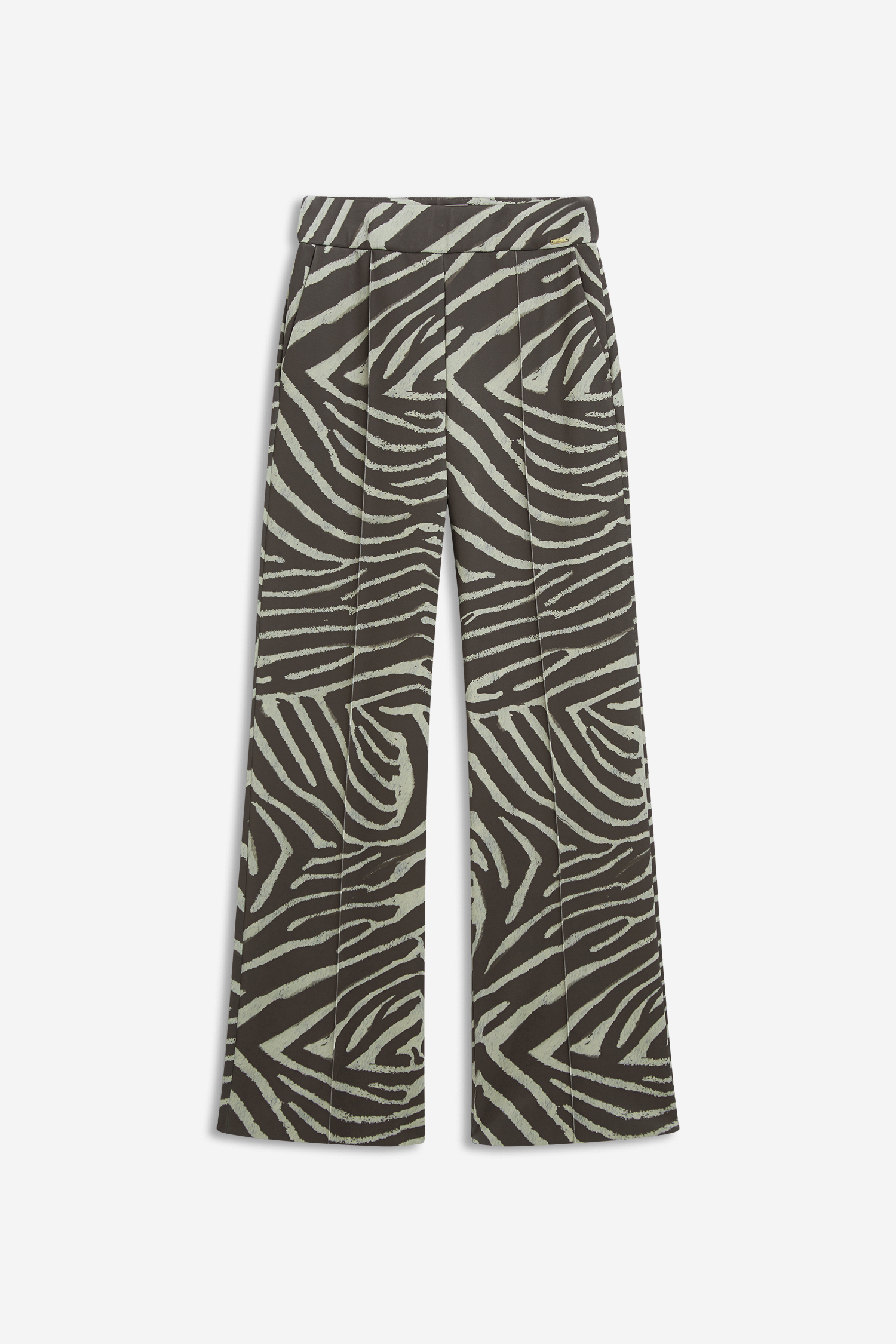 CINQUE 11255253 CISILASSO Damen Hose mit weitem Bein Zebra-Print