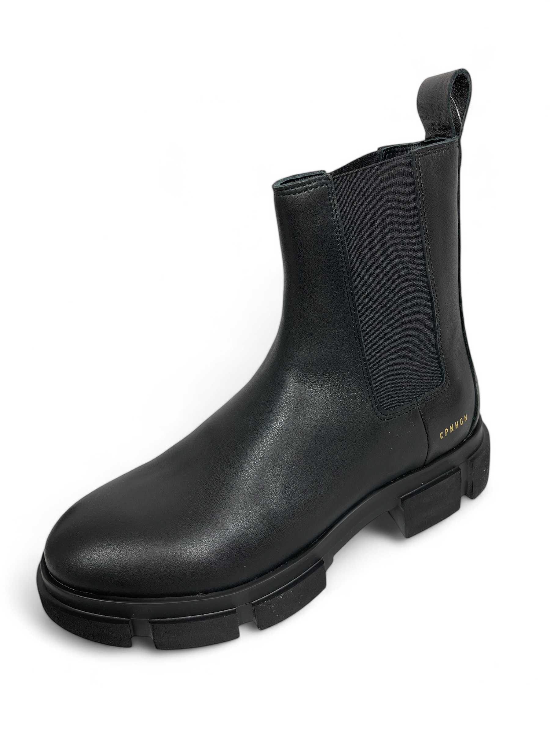 COPENHAGEN - CPH570 VITELLO Chelsea Boots Leder Schwarz