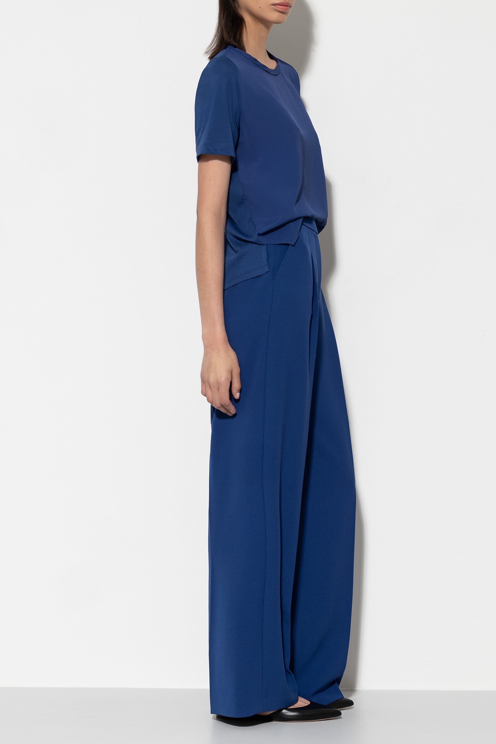LUISA CERANO 608709/3417-0 Wideleg-Pants mit Bundfalten deep blue blau