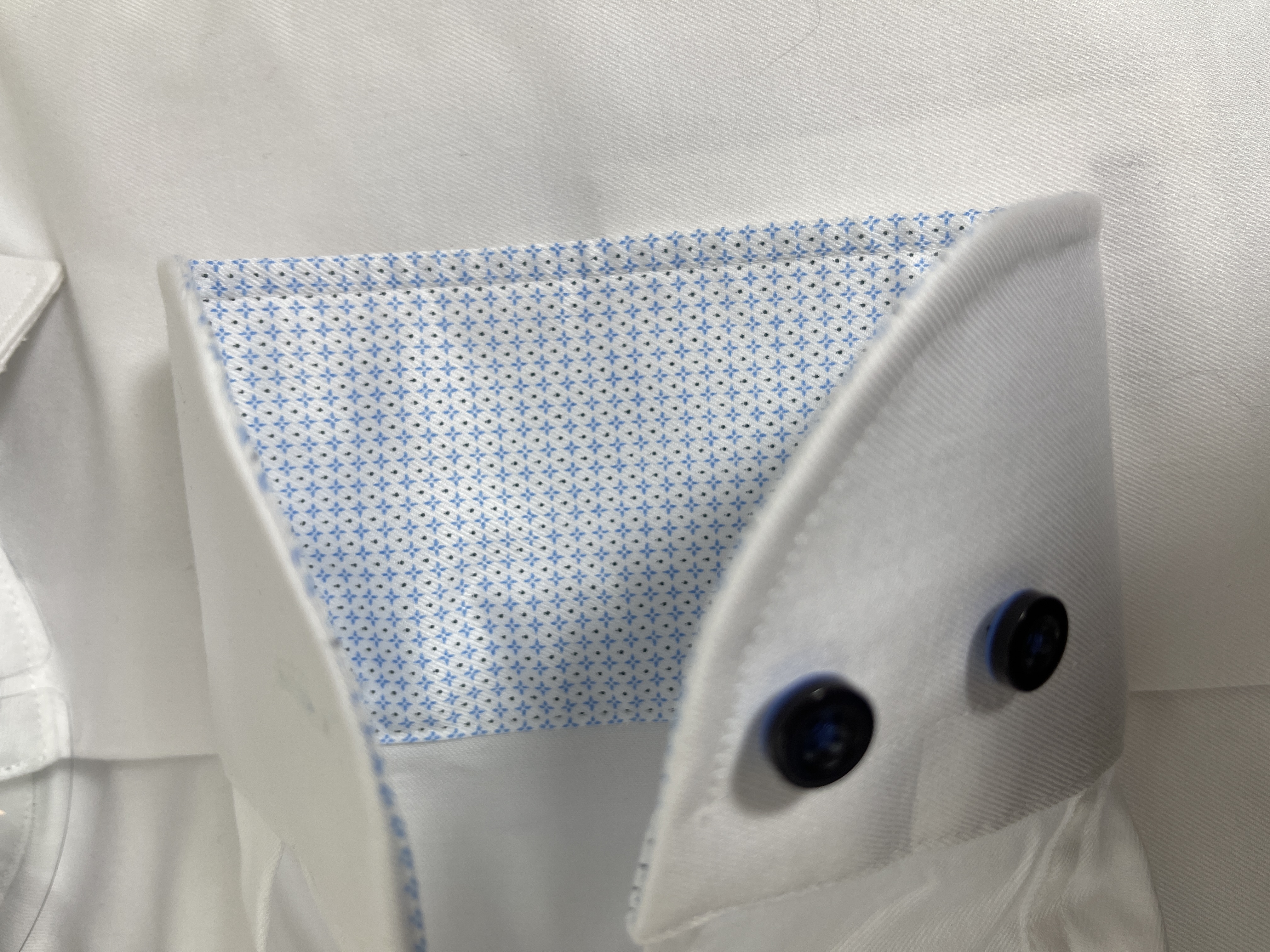 fakts 9045 Shirt Slim Fit Busy Herren Hemd white uni