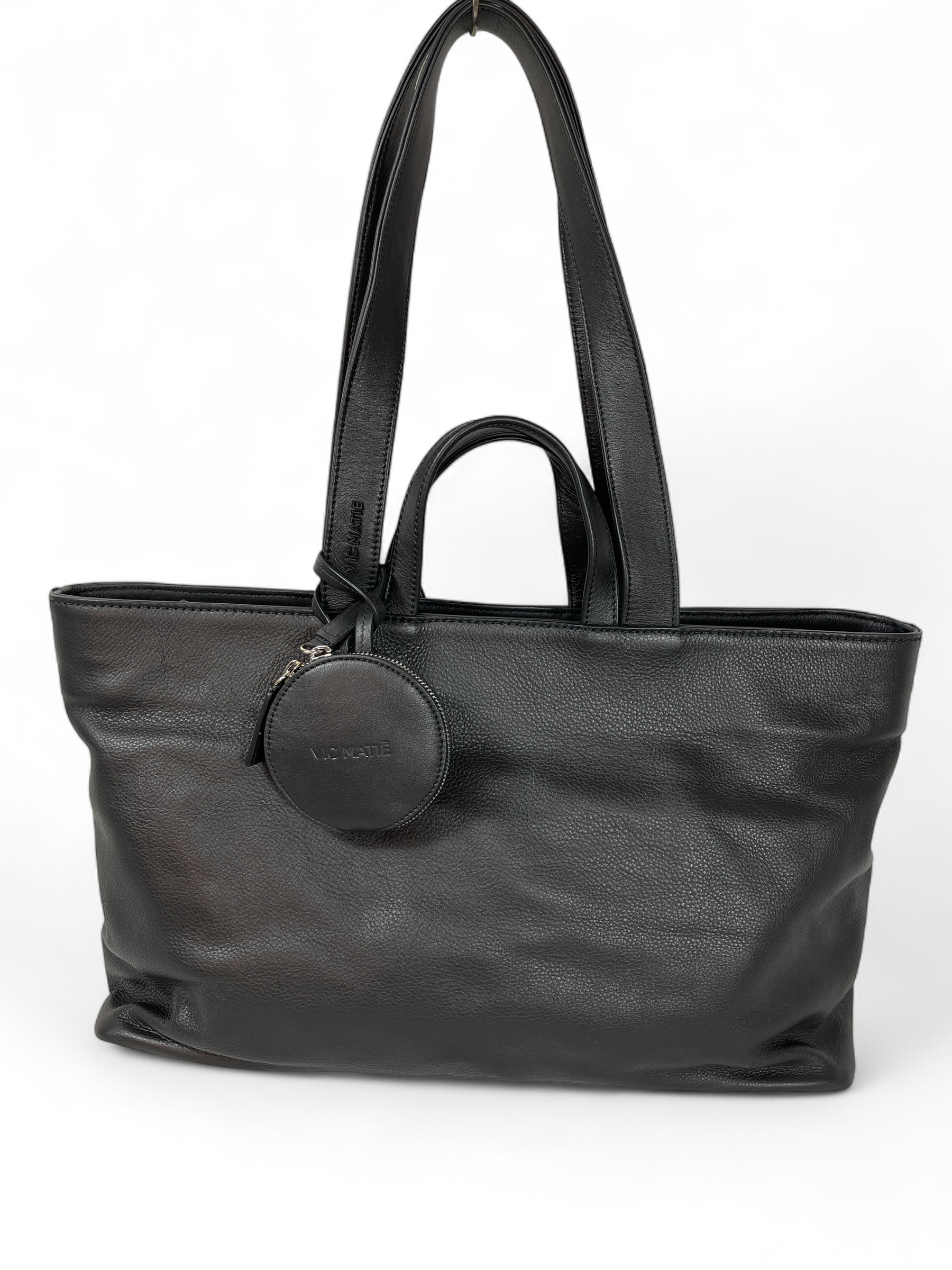 VIC MATIE 0609 TRAVEL Leder Tasche Nero