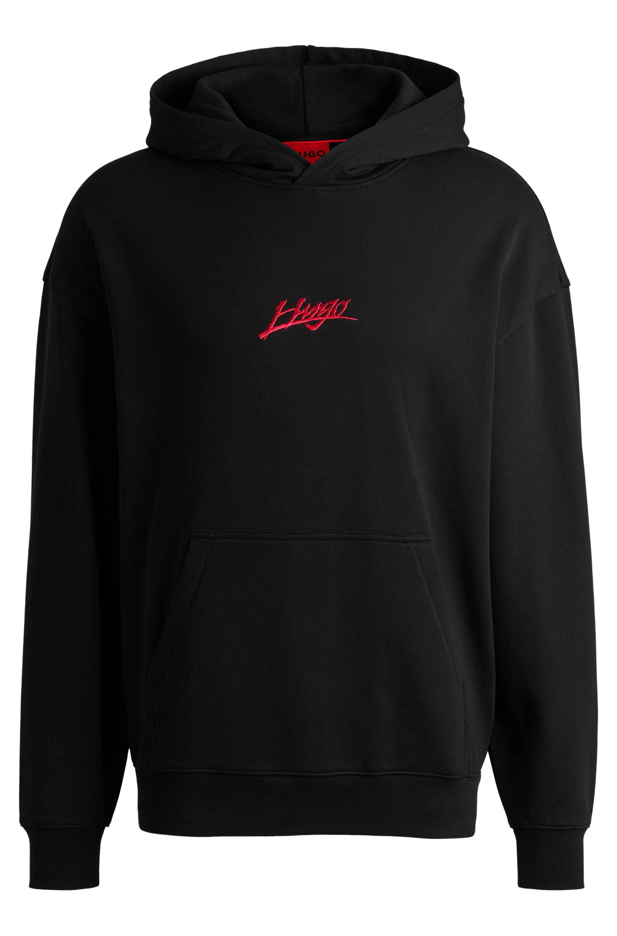 HUGO  Dlogolong Herren Sweatshirt Hoodie Schwarz