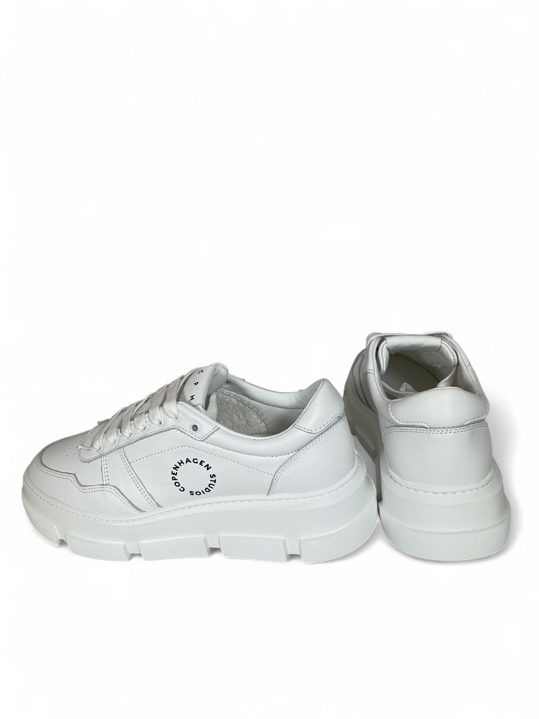 COPENHAGEN CPH435 LEATHER DAMEN PLATEAU SNEAKER LEDER WHITE