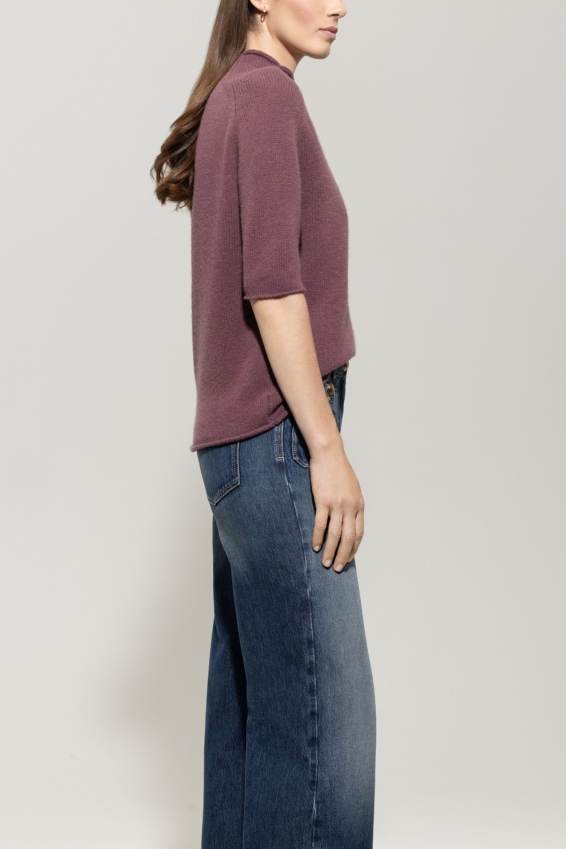 LUISA CERANO  128715/5871-0  Pullover Kurzarm Kaschmir-Mix Heather