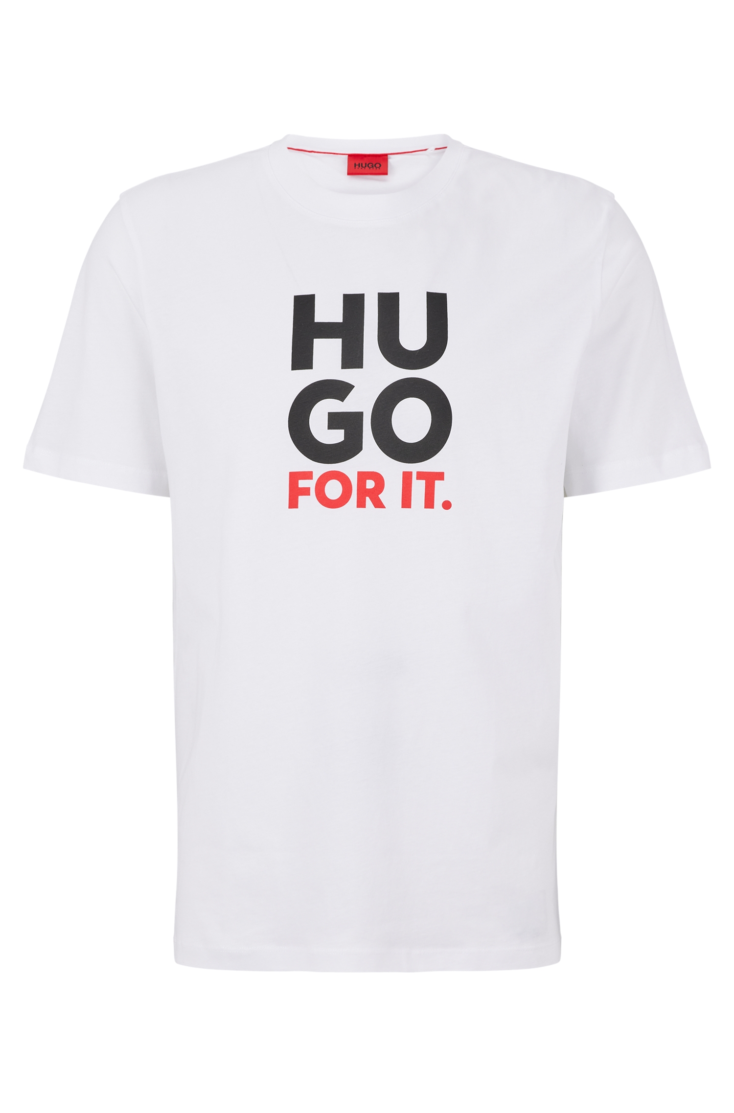 HUGO 50477025 Dimentis 
                Herren  T-Shirt Weiß