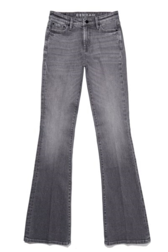 DENHAM  02-22-10-11-011 JANE SF  Damen Jeans Bootcut Stretch-Denim GREY