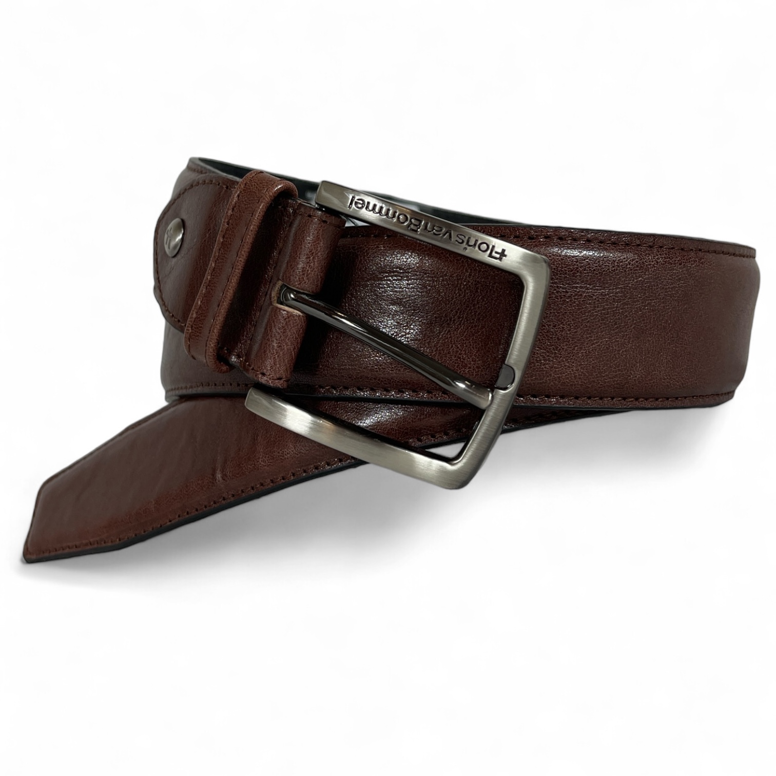 VAN BOMMEL CFM-10058-24-01 Floris Herren Gürtel 3,5 cm Leder Braun Dark Cognac