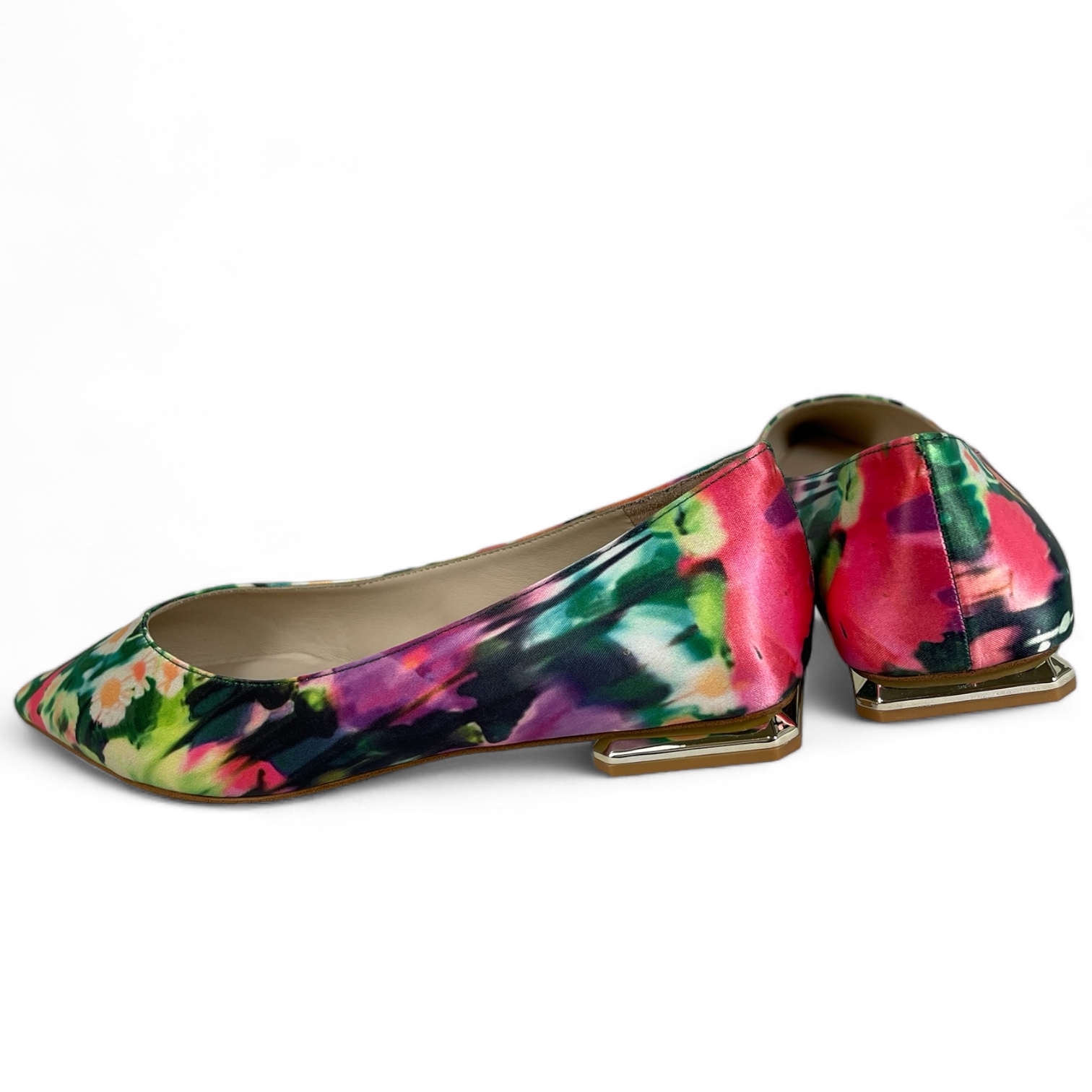 MARC CAIN XC SF.01 W74 Ballerina Florale Muster deep moss grün