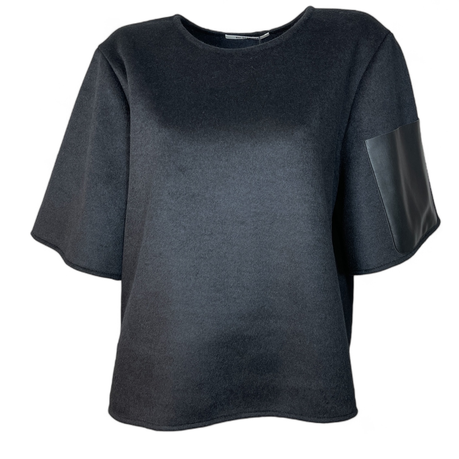 ULI SCHNEIDER 30429 Pocket Shirt Black Damen Pullover Sweatshirt aus Wolle.