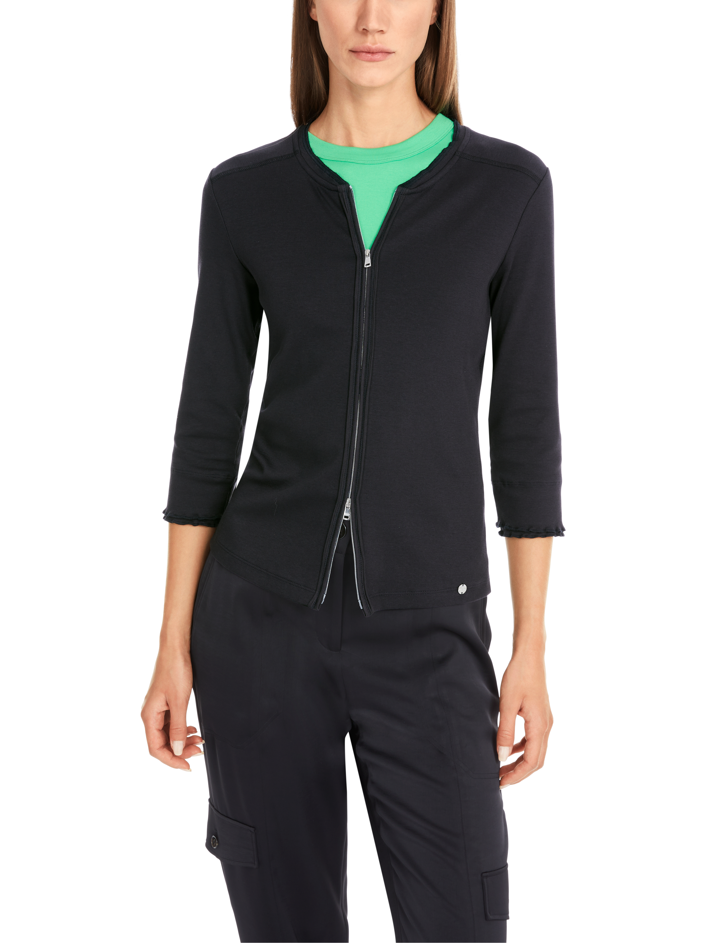 MARC CAIN  YA 31.34 J50 Uni Jacke in Cotton-Ripp Black