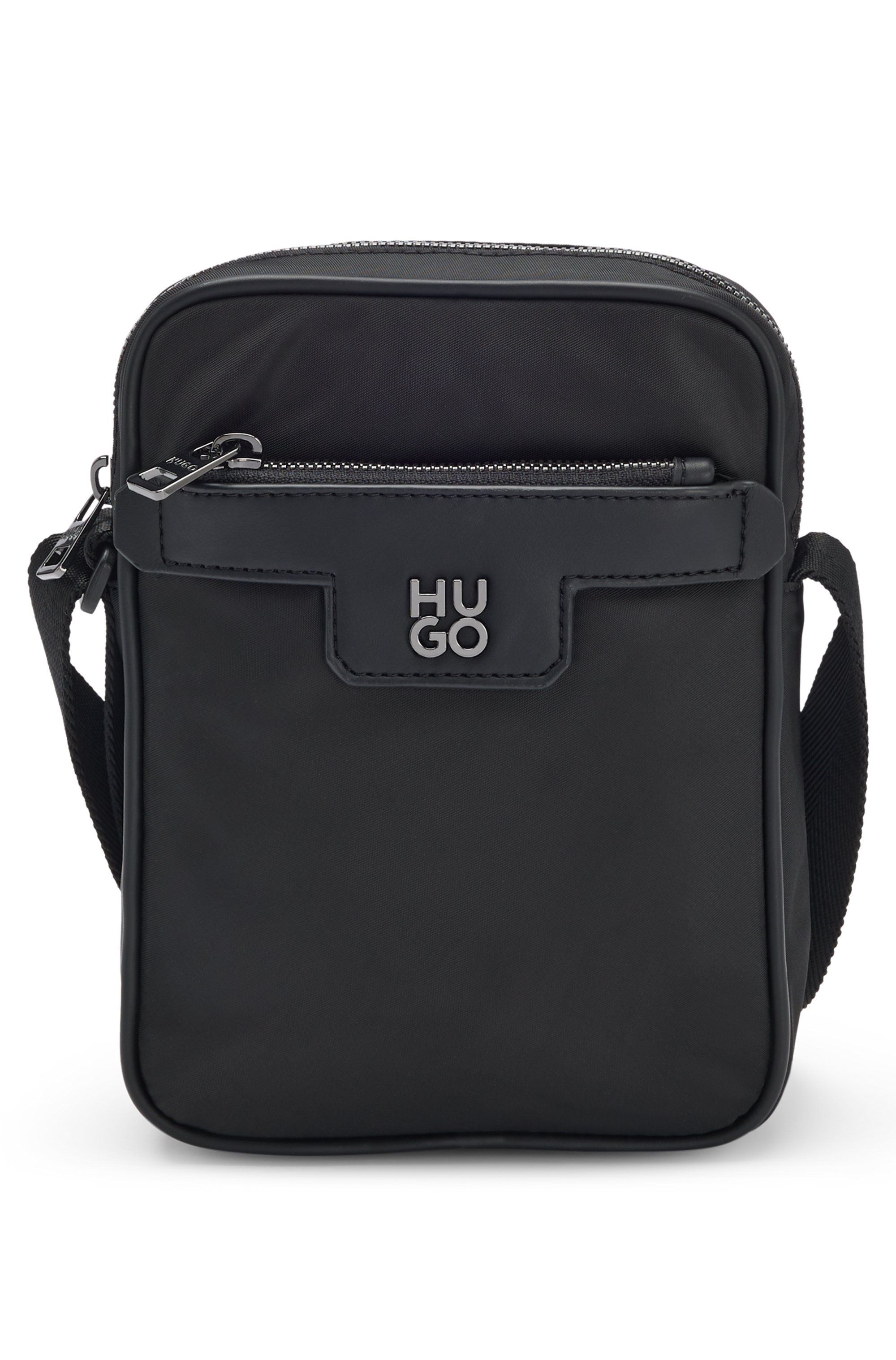 HUGO 50541930 Nesh N_NS Zip Herren Reportertasche Schwarz