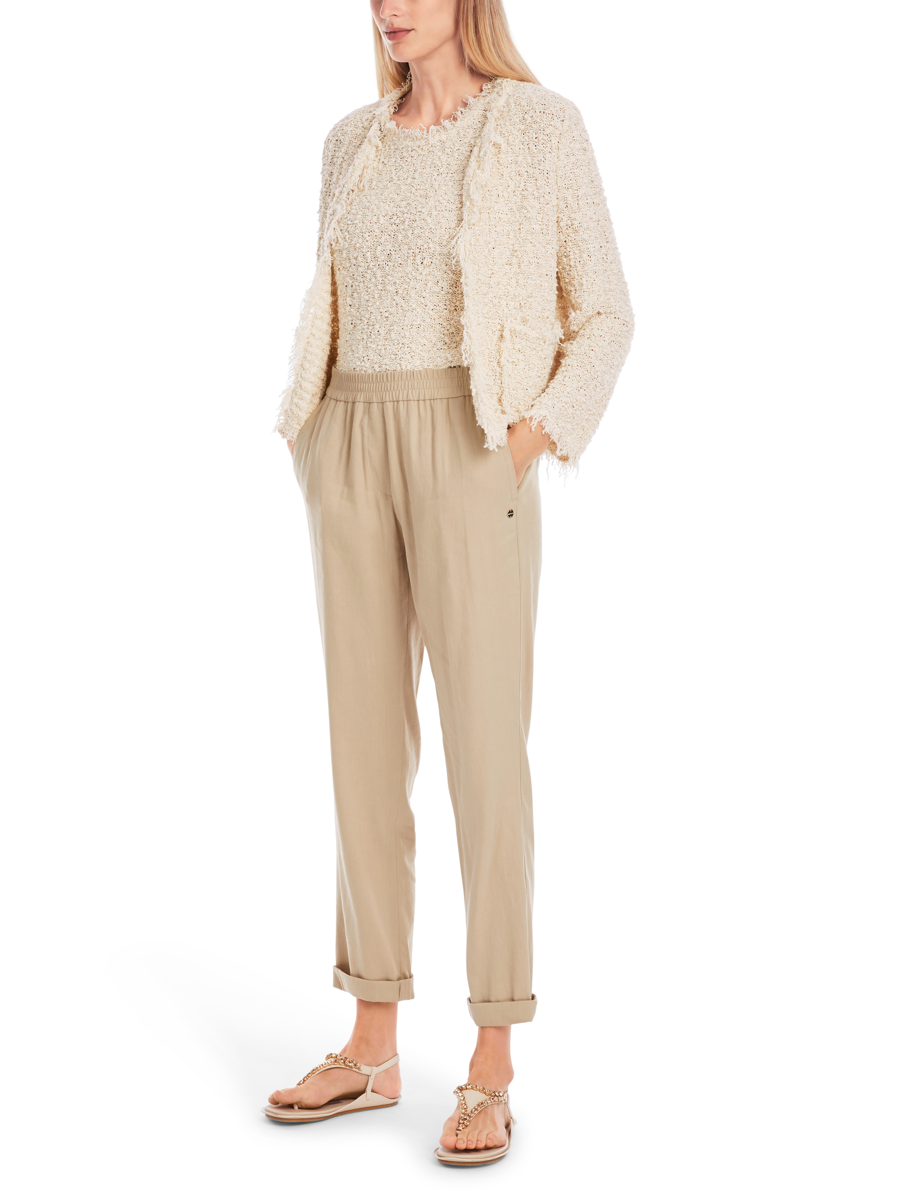 MARC CAIN YC 81.59 W70 Legere Hose RHODOS Braun Cappuccino