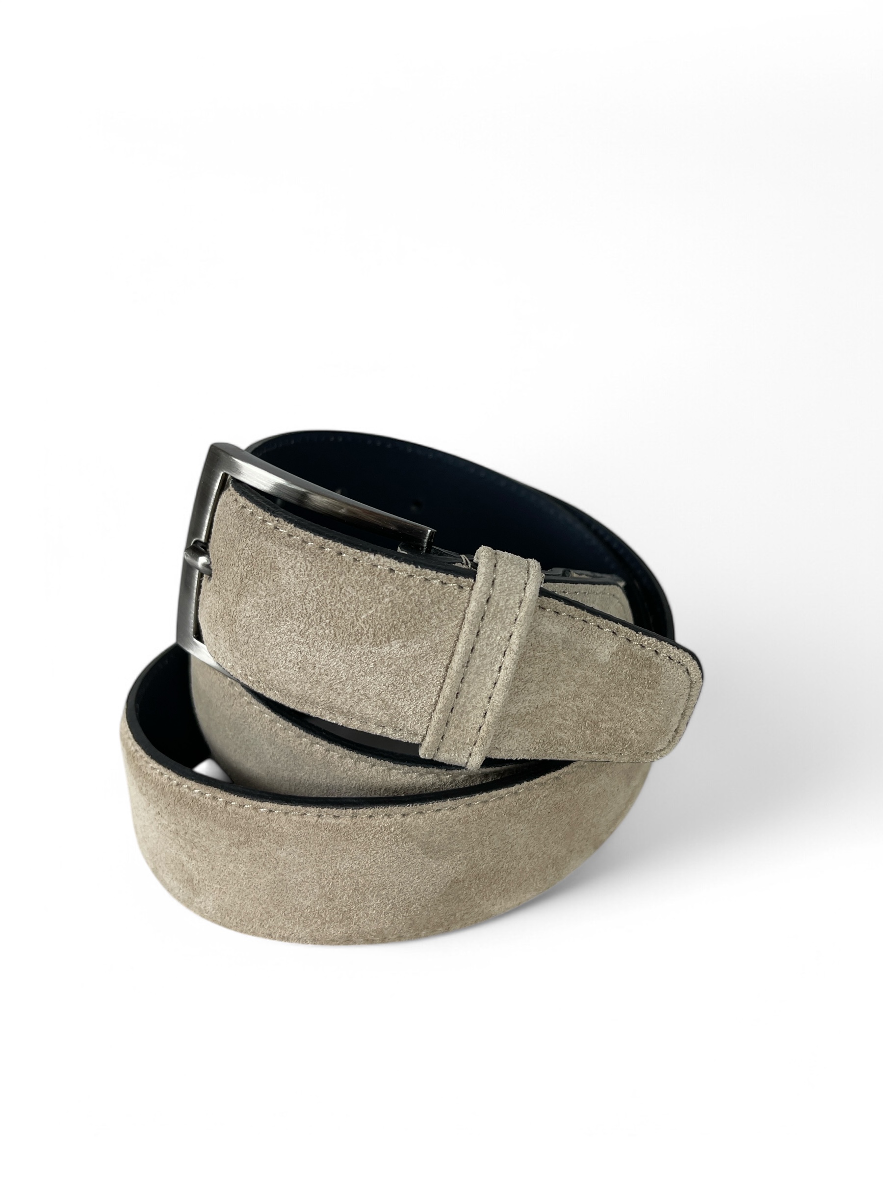 VAN BOMMEL CFM-10092-22-09 Floris Herren Gürtel 3,5 cm  Leder LightBrown Suede