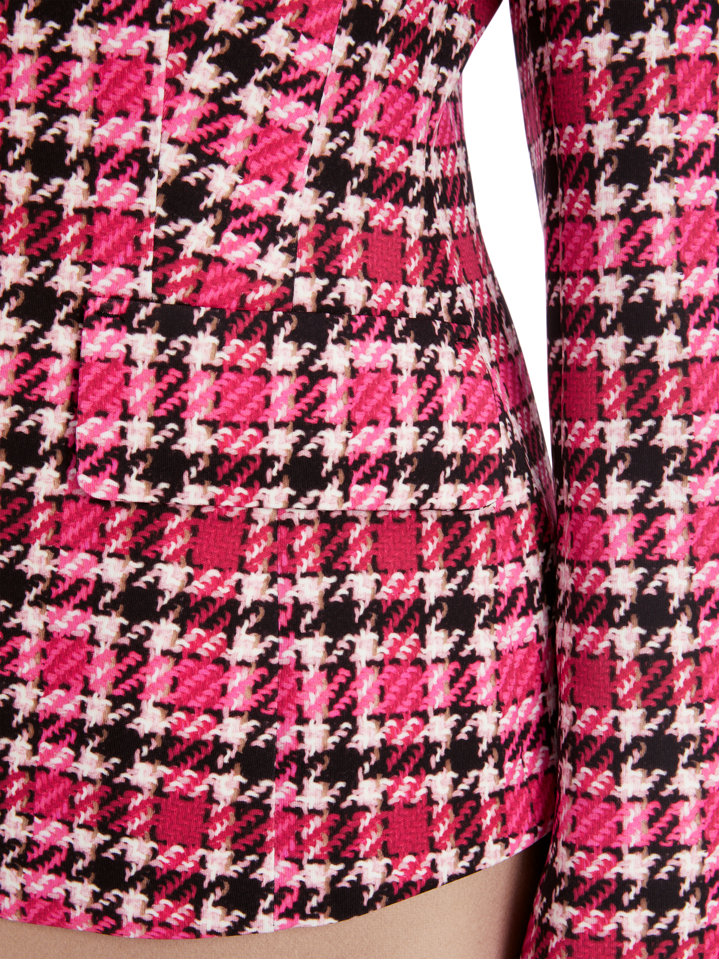 MARC CAIN  XC 34.11 J49 Kurzer Blazer mit Karoprint dragon fruit