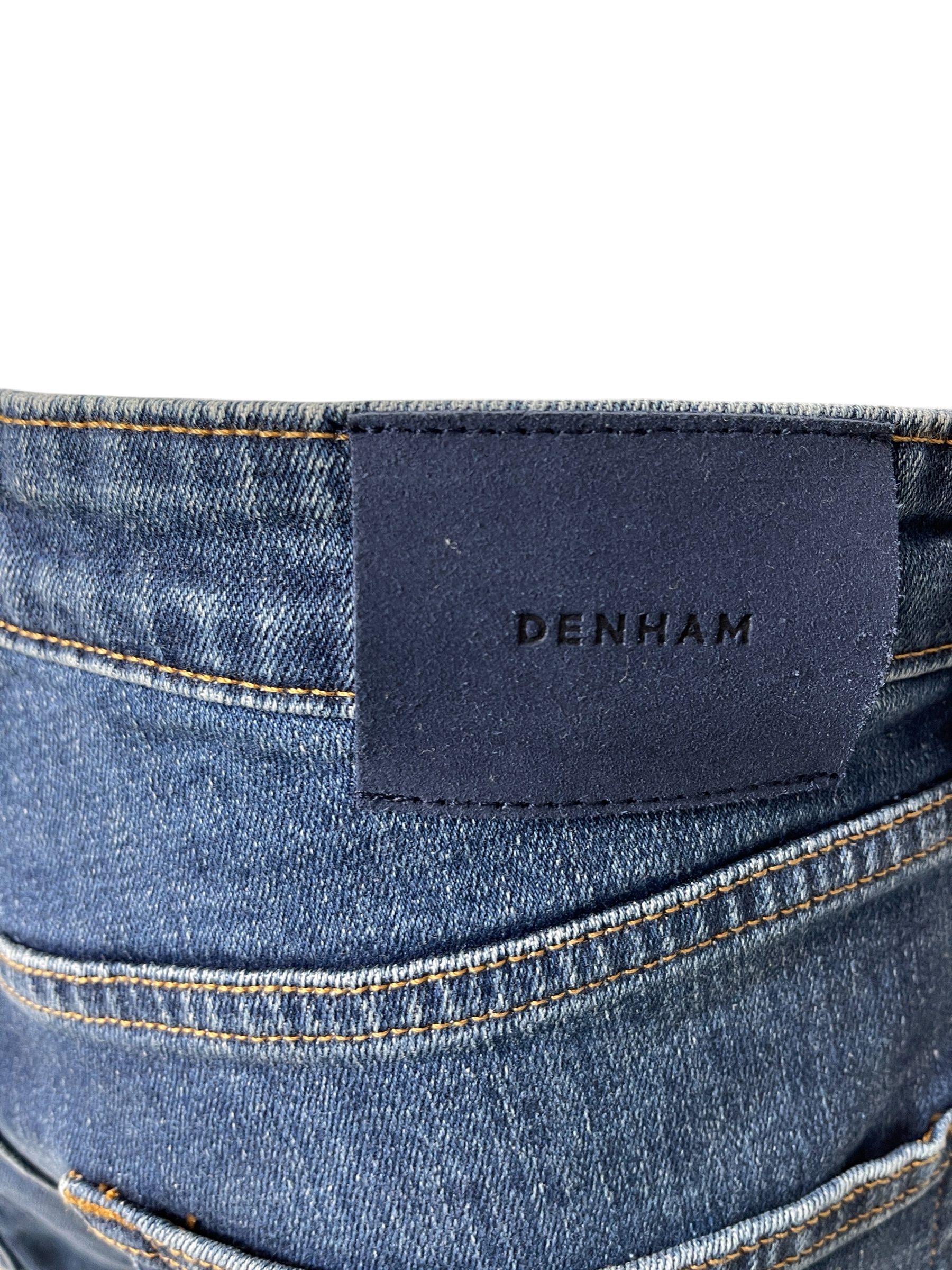 DENHAM 02-24-07-11-015 MIZUKI CMSW DAMEN JEANS STRAIGHT FIT STONEWASH MID BLUE