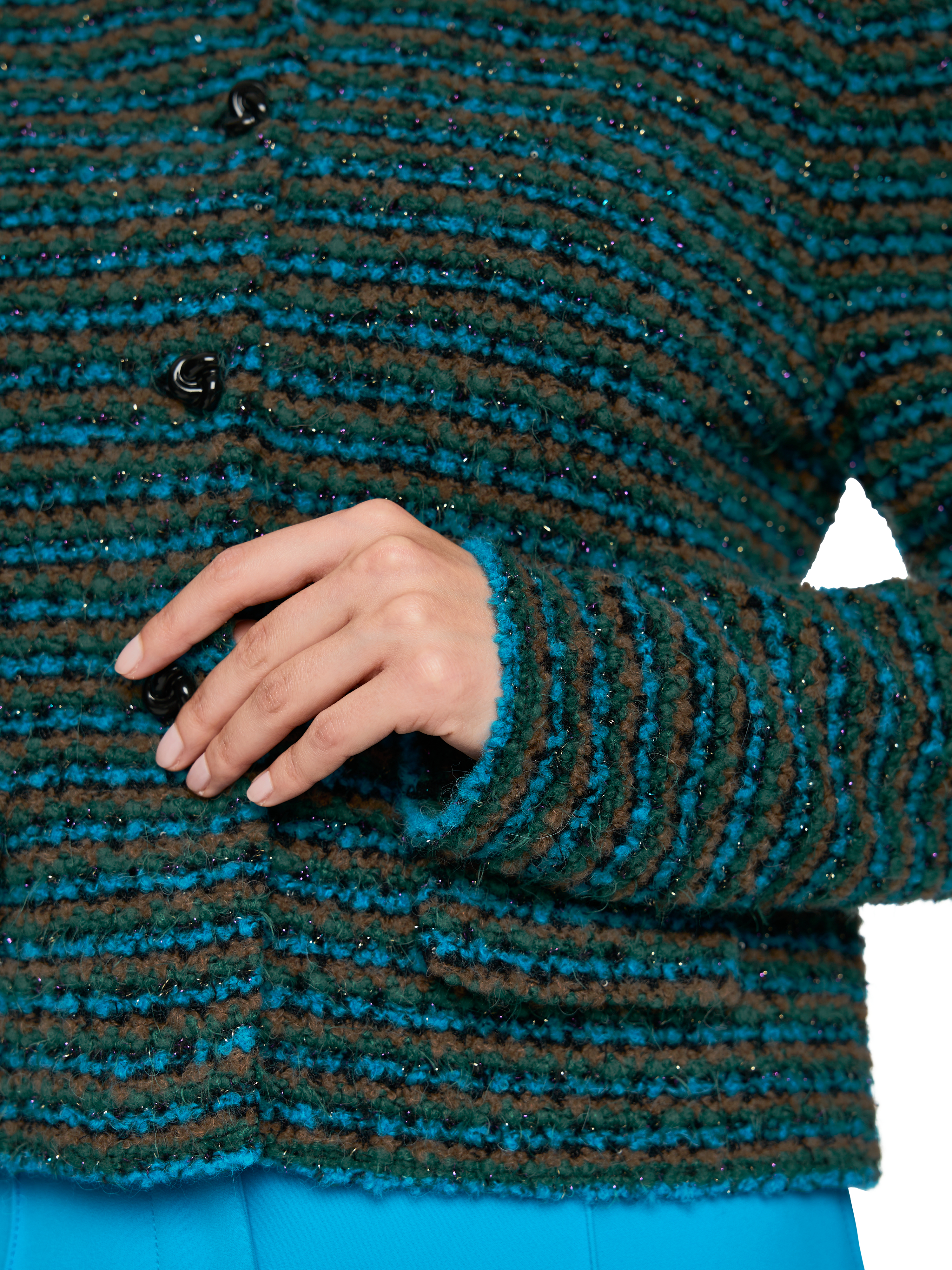 MARC CAIN ZC 39.20 M64  Cardigan mit Lurex dark jade green